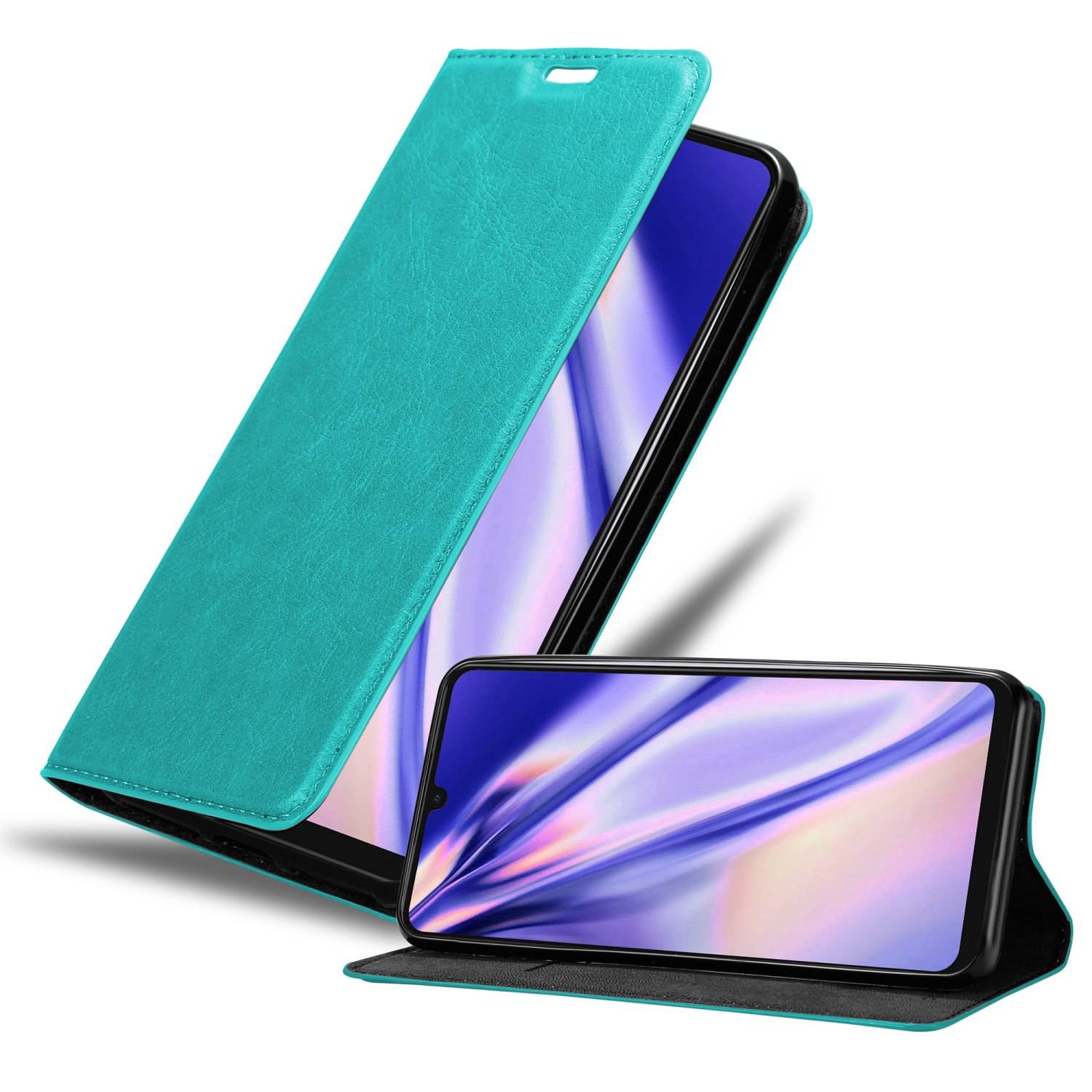 Cadorabo Hülle für Samsung Galaxy A33 5G Schutz Hülle in Türkis Handyhülle Etui Case Cover Magnetverschluss