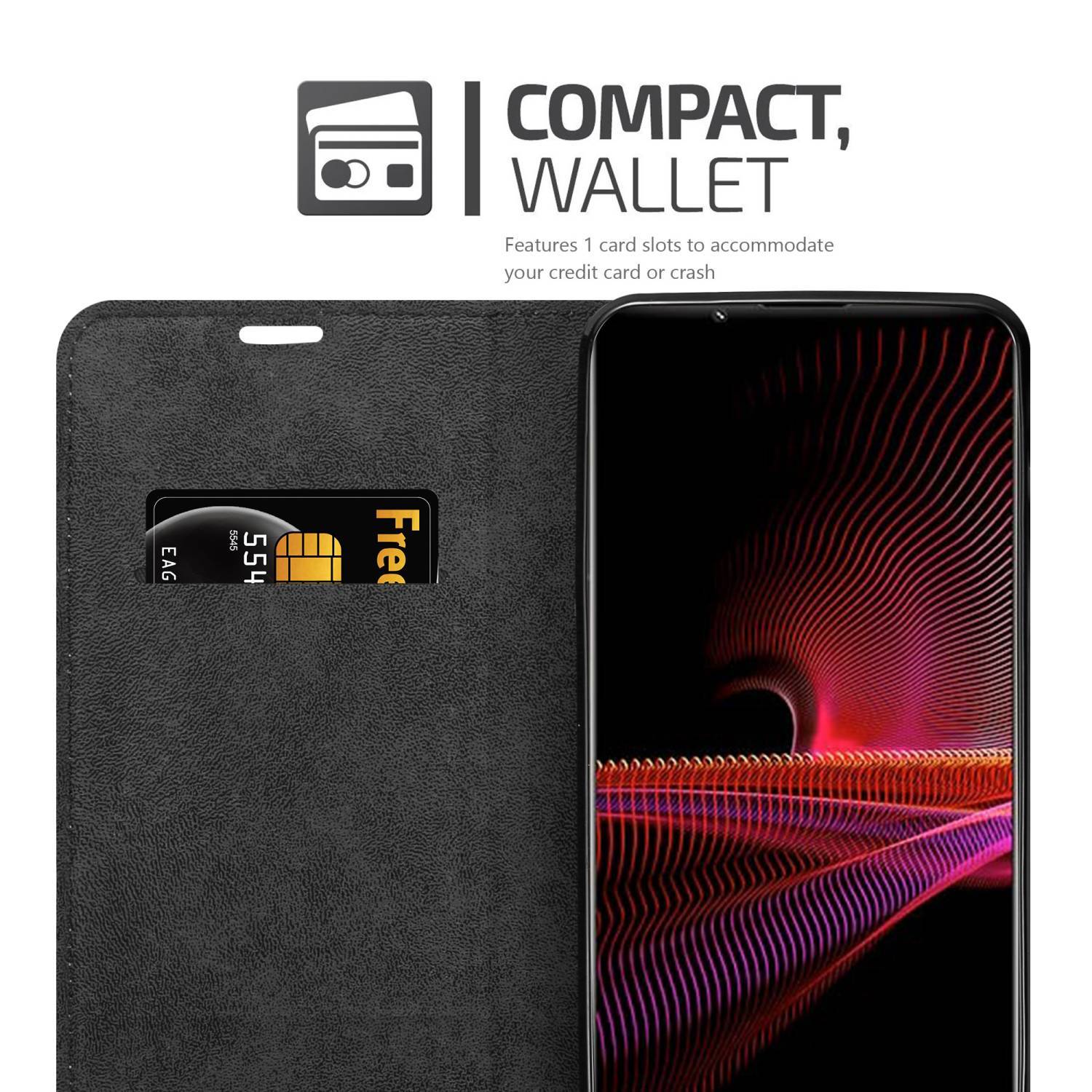 Cadorabo Hülle für Sony Xperia 1 III Schutz Hülle in Braun Handyhülle Etui Case Cover Magnetverschluss