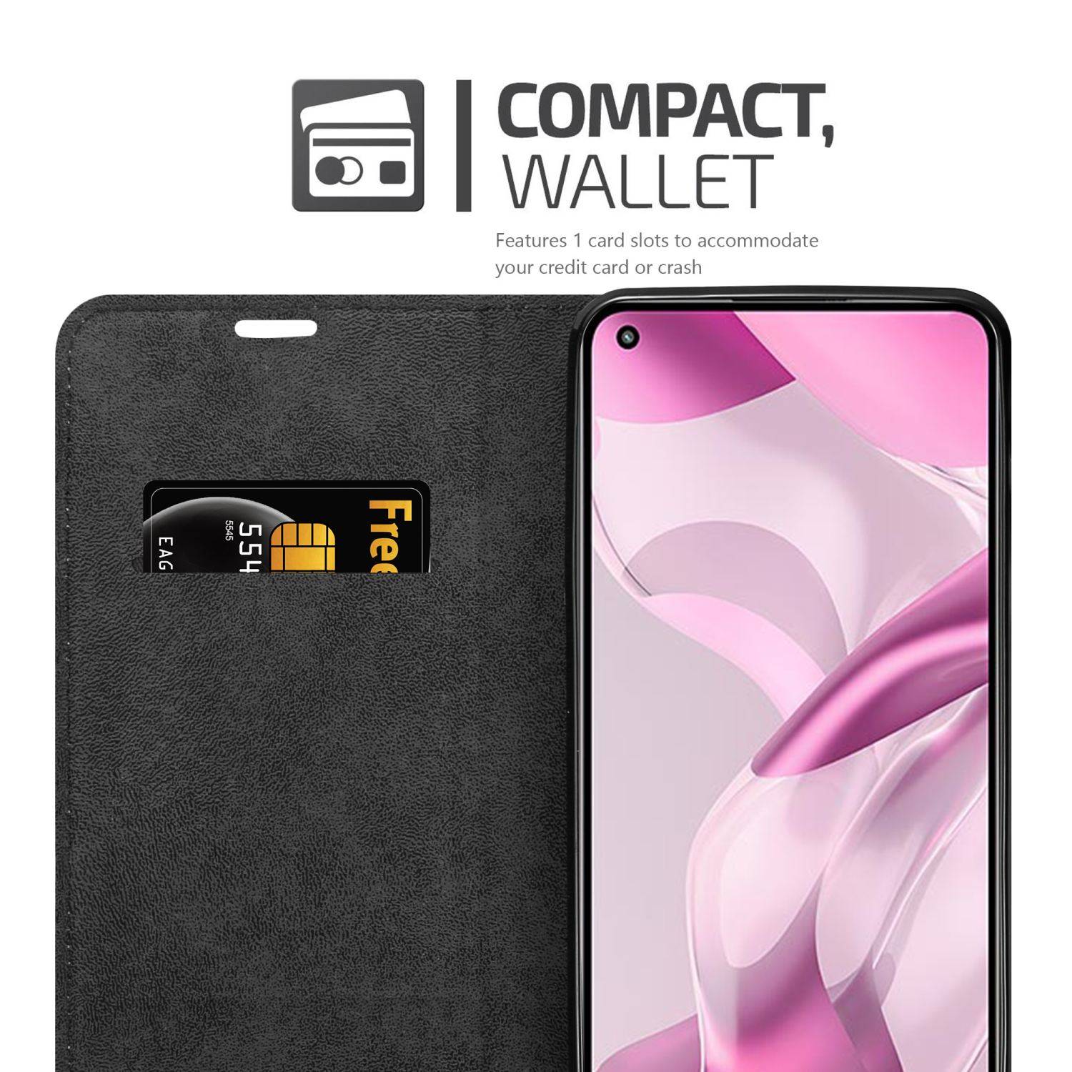 Cadorabo Hülle für Xiaomi Mi 11 LITE (4G / 5G) / 11 LITE NE Schutz Hülle in Schwarz Handyhülle Etui Case Cover
