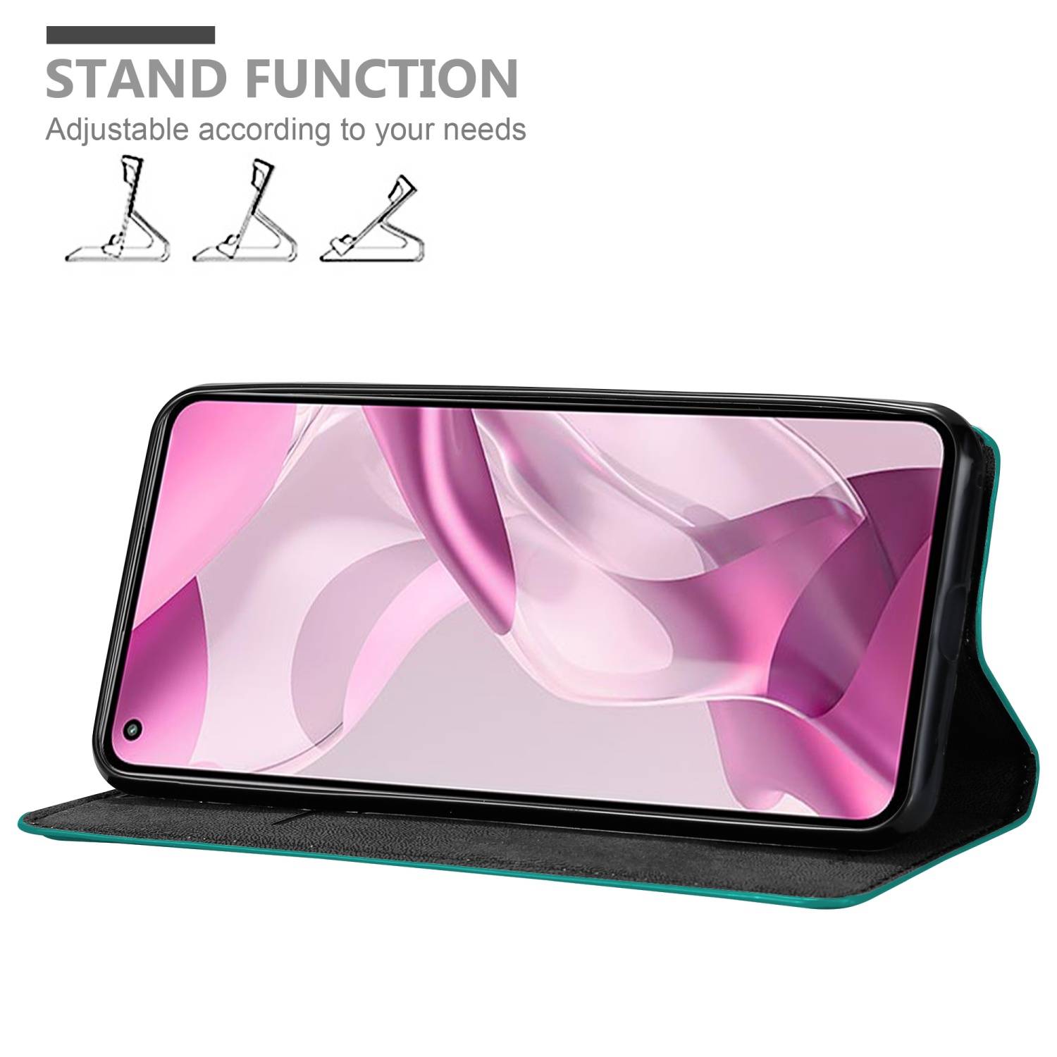 Cadorabo Hülle für Xiaomi Mi 11 LITE (4G / 5G) / 11 LITE NE Schutz Hülle in Türkis Handyhülle Etui Case Cover