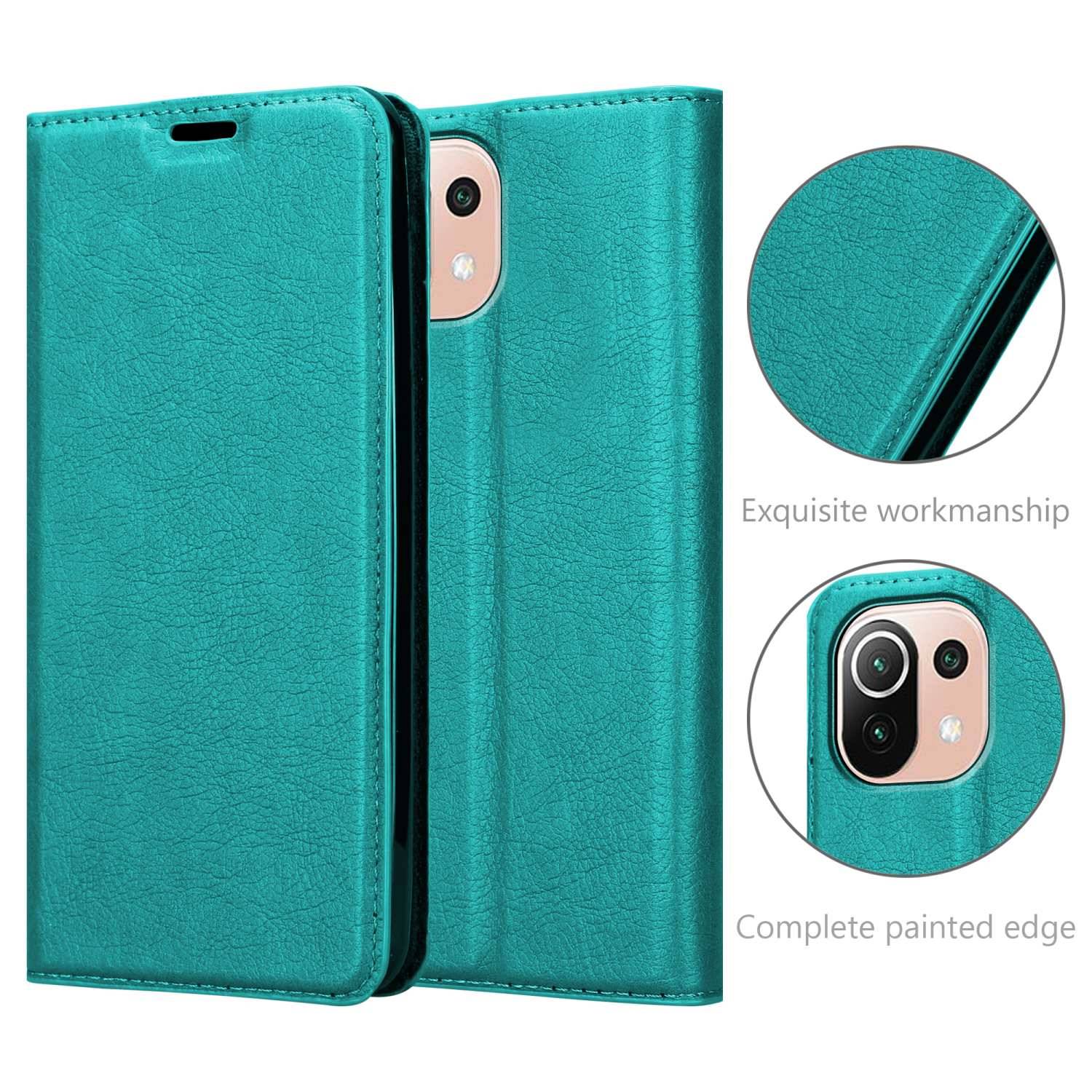 Cadorabo Hülle für Xiaomi Mi 11 LITE (4G / 5G) / 11 LITE NE Schutz Hülle in Türkis Handyhülle Etui Case Cover