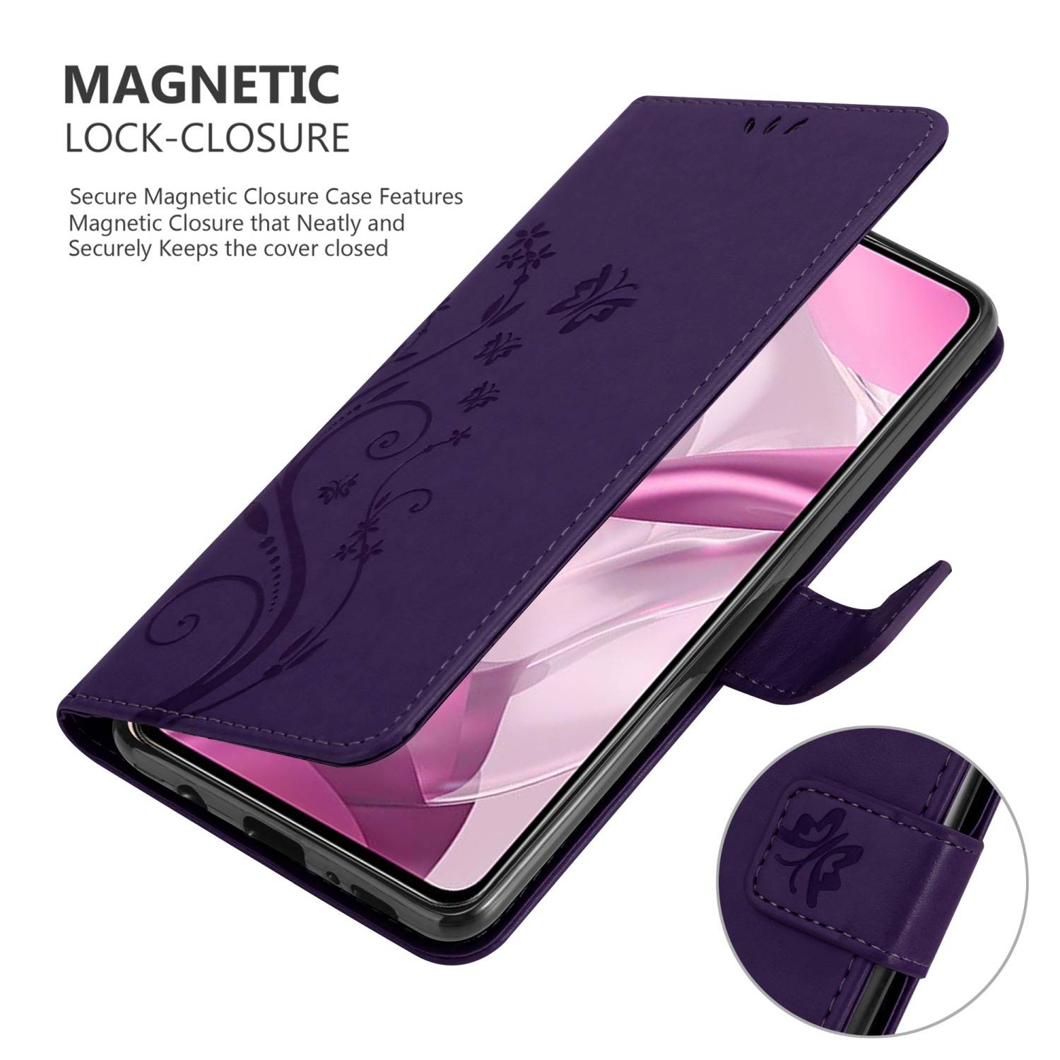 Cadorabo Hülle für Xiaomi Mi 11 LITE (4G / 5G) / 11 LITE NE Schutz Hülle in Lila Schutzhülle Handy Hülle Etui Case