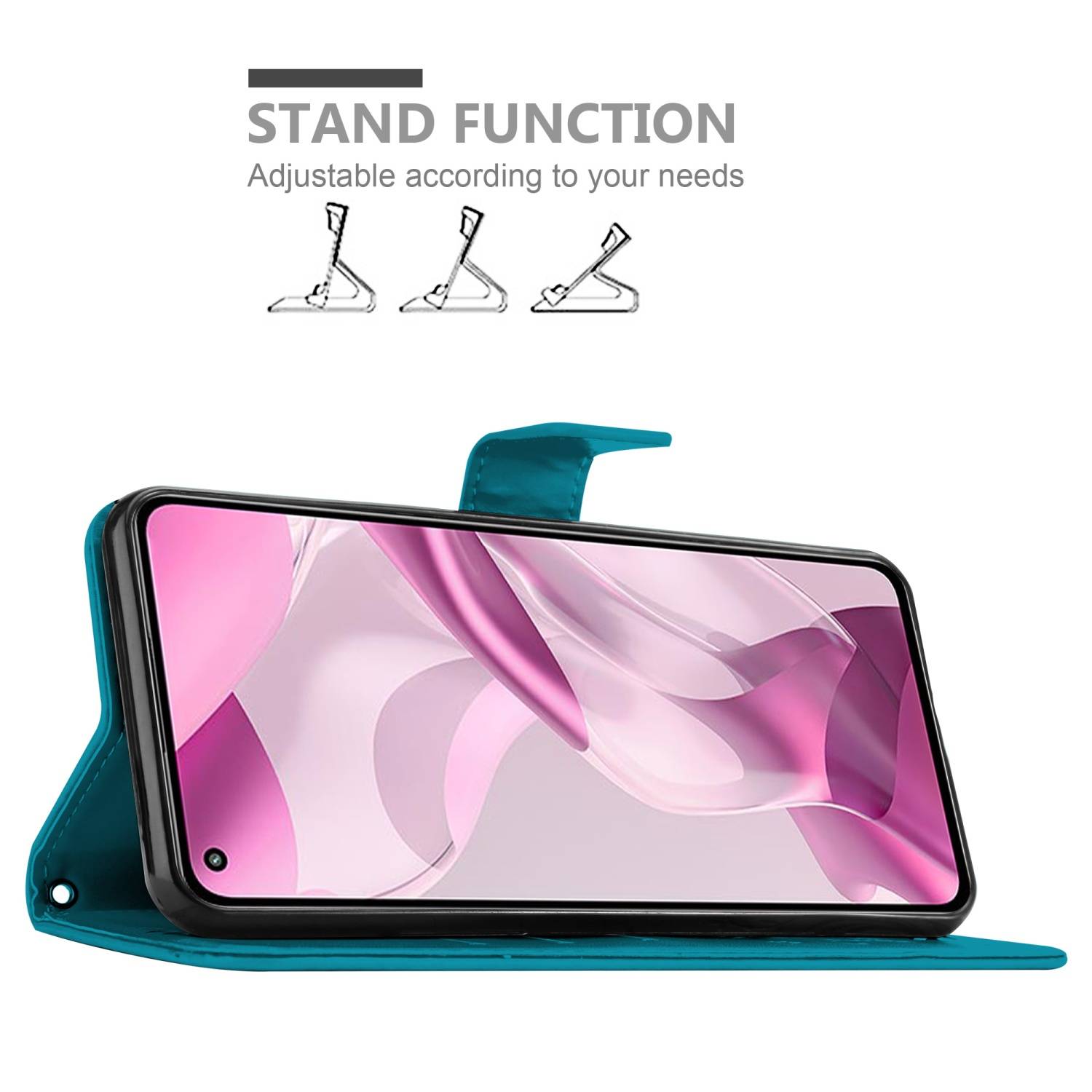 Cadorabo Hülle für Xiaomi Mi 11 LITE (4G / 5G) / 11 LITE NE Schutz Hülle in Blau Schutzhülle Handy Hülle Etui Case