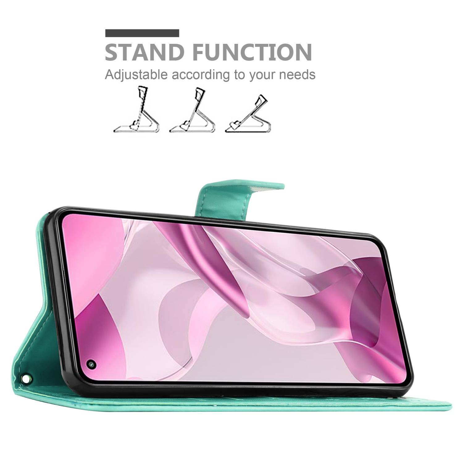 Cadorabo Hülle für Xiaomi Mi 11 LITE (4G / 5G) / 11 LITE NE Schutz Hülle in Türkis Schutzhülle Handy Hülle Etui Case