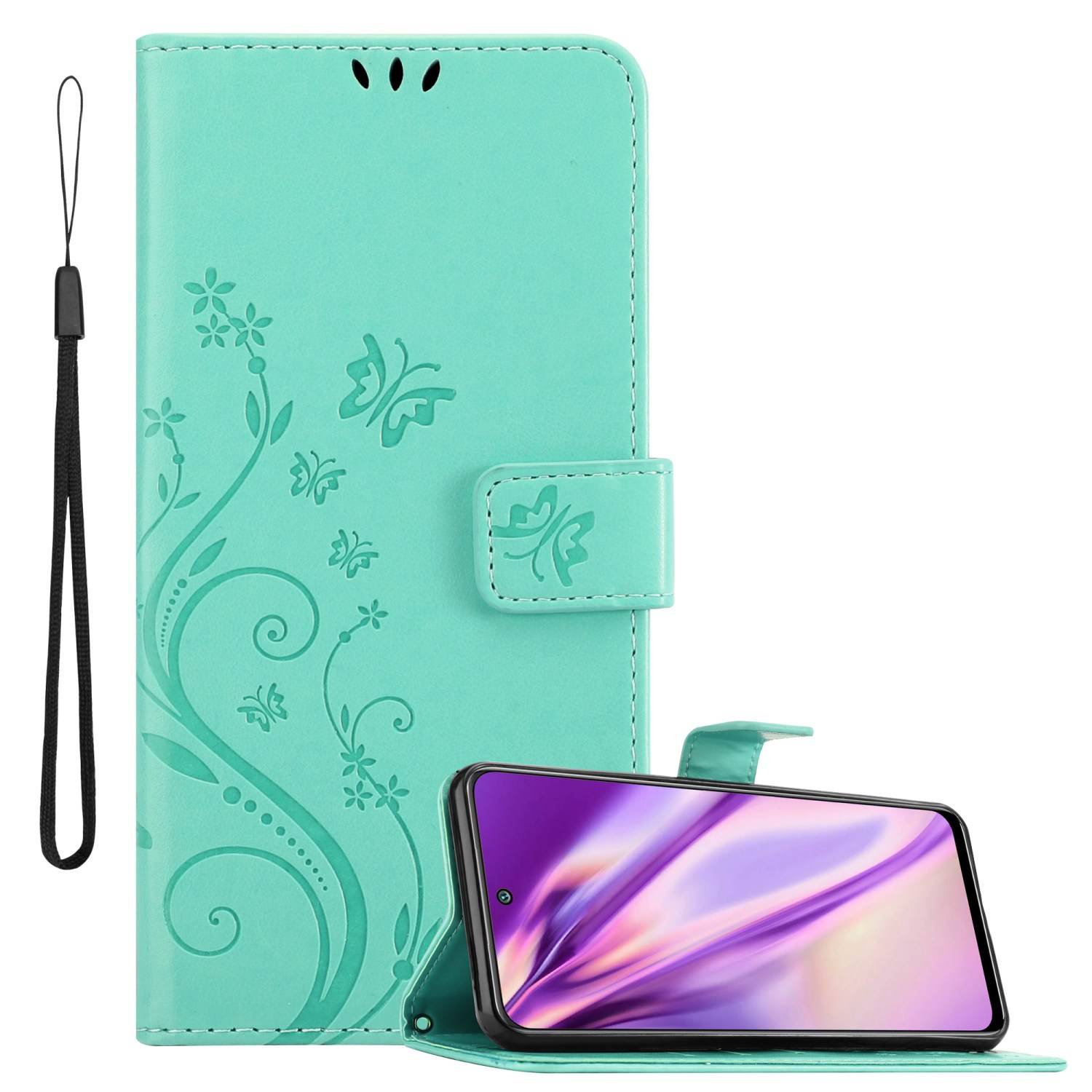 Cadorabo Hülle für Xiaomi RedMi NOTE 10 5G / POCO M3 PRO 5G Schutz Hülle in Türkis Schutzhülle Handy Hülle Etui Case