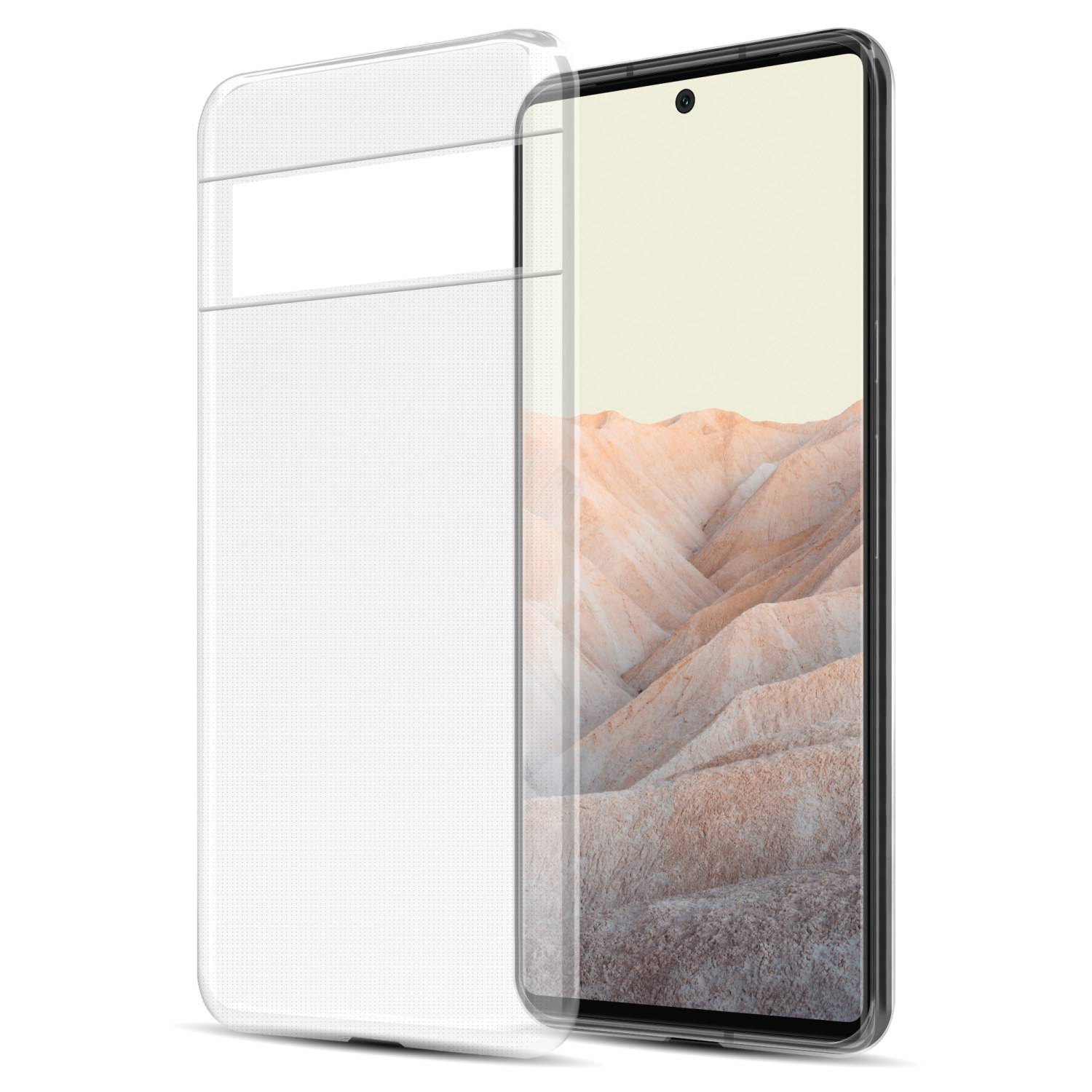 Cadorabo Hülle für Google PIXEL 6 PRO Schutz Hülle in Transparent Schutzhülle TPU Silikon Cover Etui Case