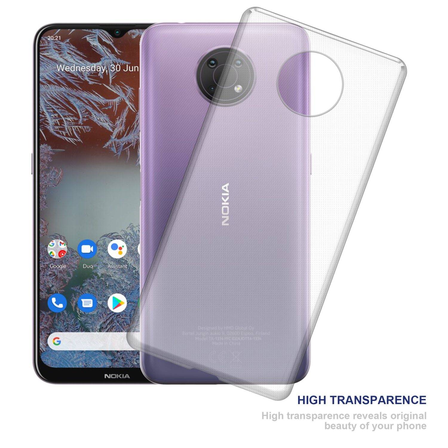 Cadorabo Hülle für Motorola MOTO G10 / G30 Schutz Hülle in Transparent Schutzhülle TPU Silikon Cover Etui Case