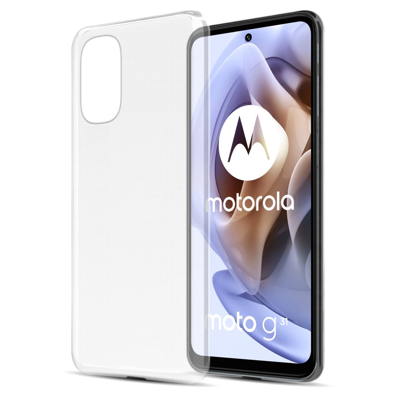 Cadorabo Hülle für Motorola MOTO G31 / G41 Schutz Hülle in Transparent Schutzhülle TPU Silikon Cover Etui Case