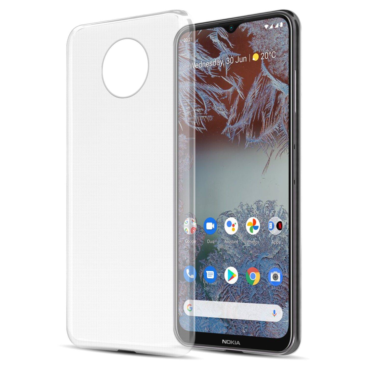 Cadorabo Hülle für Nokia G10 / G20 Schutz Hülle in Transparent Schutzhülle TPU Silikon Cover Etui Case