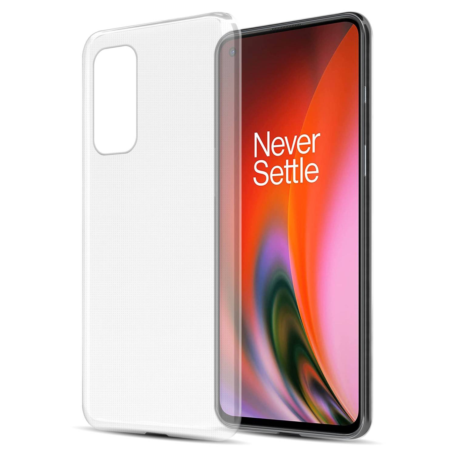 Cadorabo Hülle für OnePlus Nord 2 5G Schutz Hülle in Transparent Schutzhülle TPU Silikon Cover Etui Case