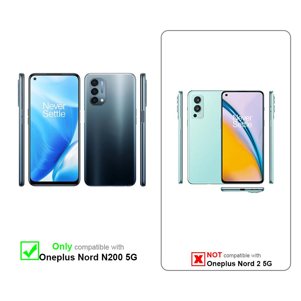 Cadorabo Hülle für OnePlus Nord N200 5G Schutz Hülle in Transparent Schutzhülle TPU Silikon Cover Etui Case