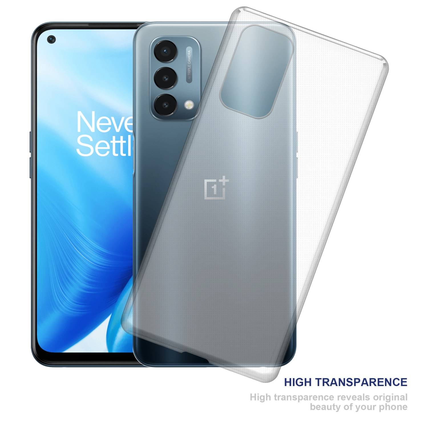 Cadorabo Hülle für OnePlus Nord N200 5G Schutz Hülle in Transparent Schutzhülle TPU Silikon Cover Etui Case