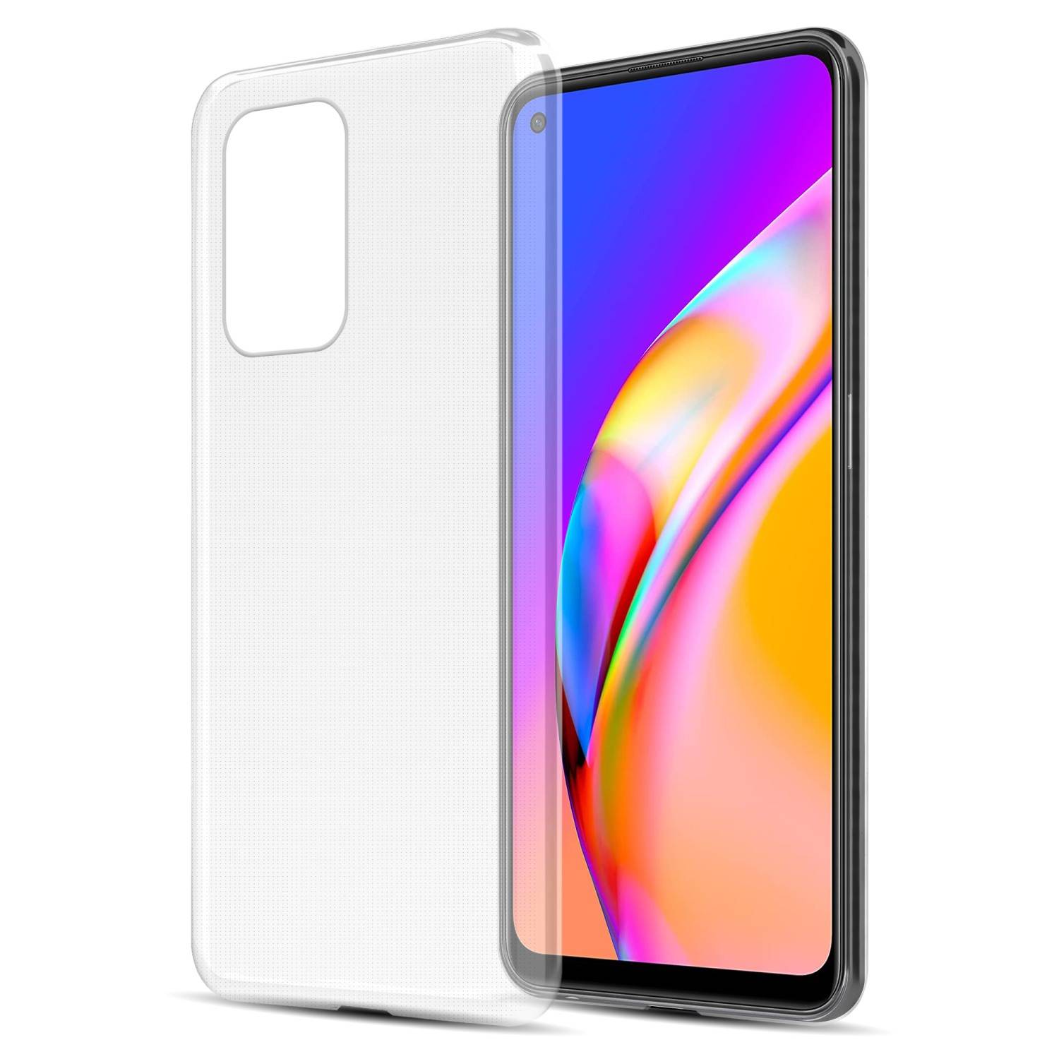 Cadorabo Hülle für Oppo A94 5G Schutz Hülle in Transparent Schutzhülle TPU Silikon Cover Etui Case