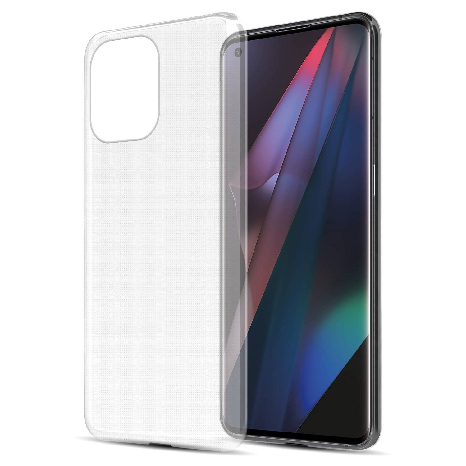 Cadorabo Hülle für Oppo FIND X3 PRO Schutz Hülle in Transparent Schutzhülle TPU Silikon Cover Etui Case