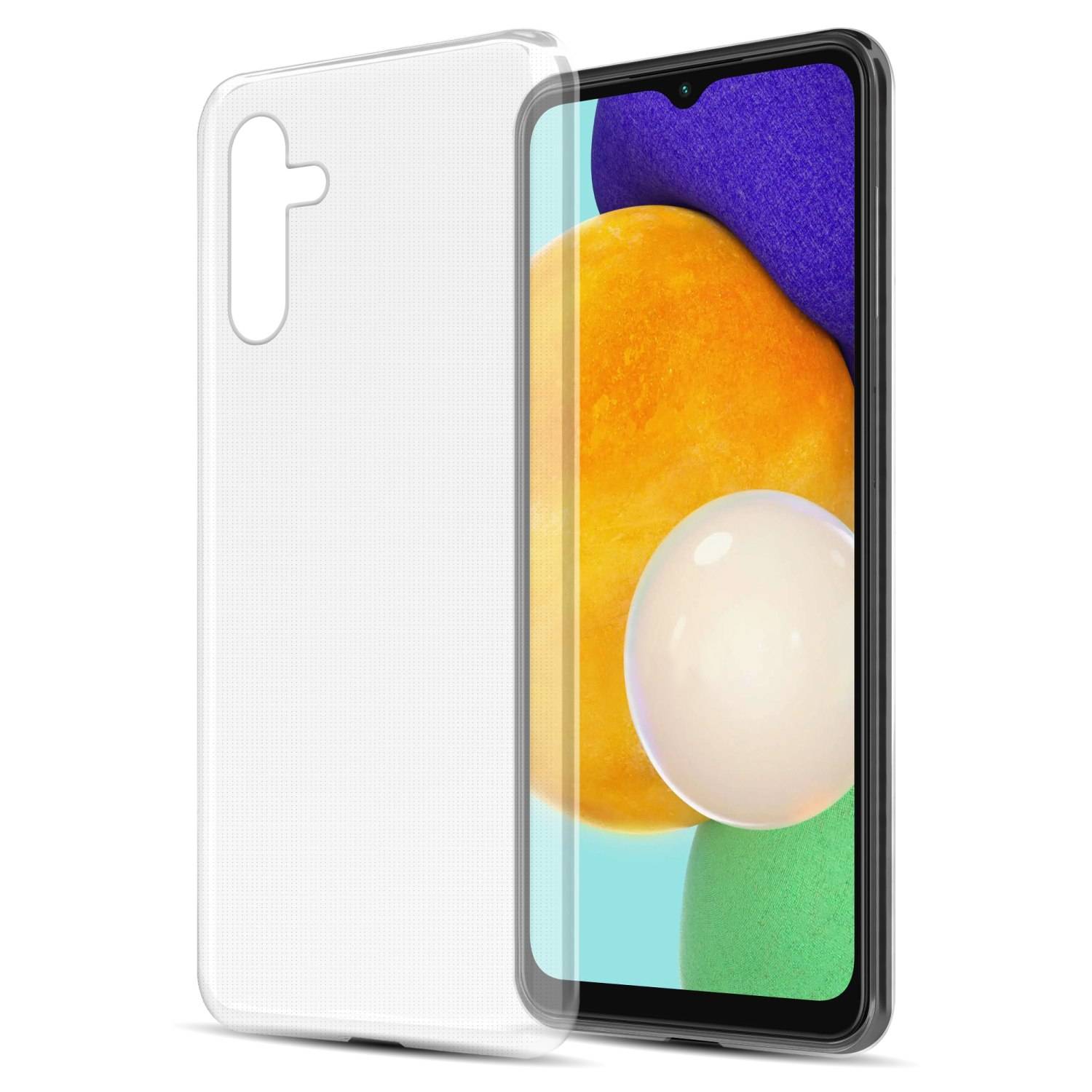 Cadorabo Hülle für Samsung Galaxy A13 5G Schutz Hülle in Transparent Schutzhülle TPU Silikon Cover Etui Case