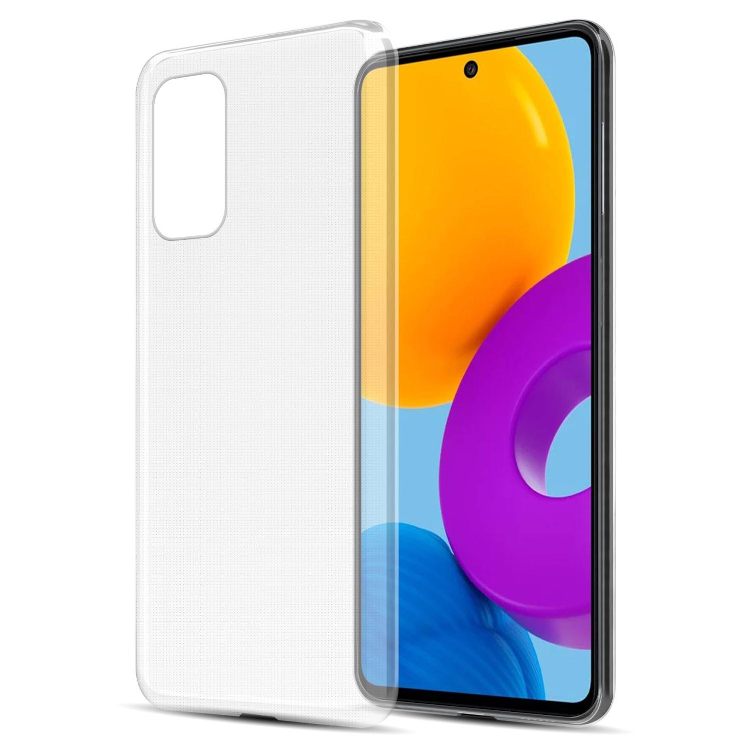 Cadorabo Hülle für Samsung Galaxy M52 5G Schutz Hülle in Transparent Schutzhülle TPU Silikon Cover Etui Case
