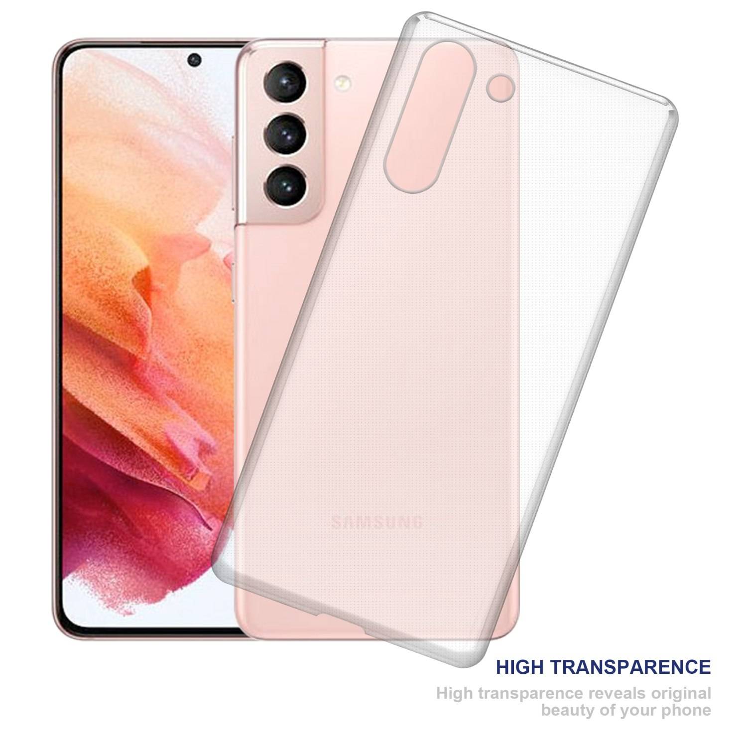 Cadorabo Hülle für Samsung Galaxy S22 Schutz Hülle in Transparent Schutzhülle TPU Silikon Cover Etui Case