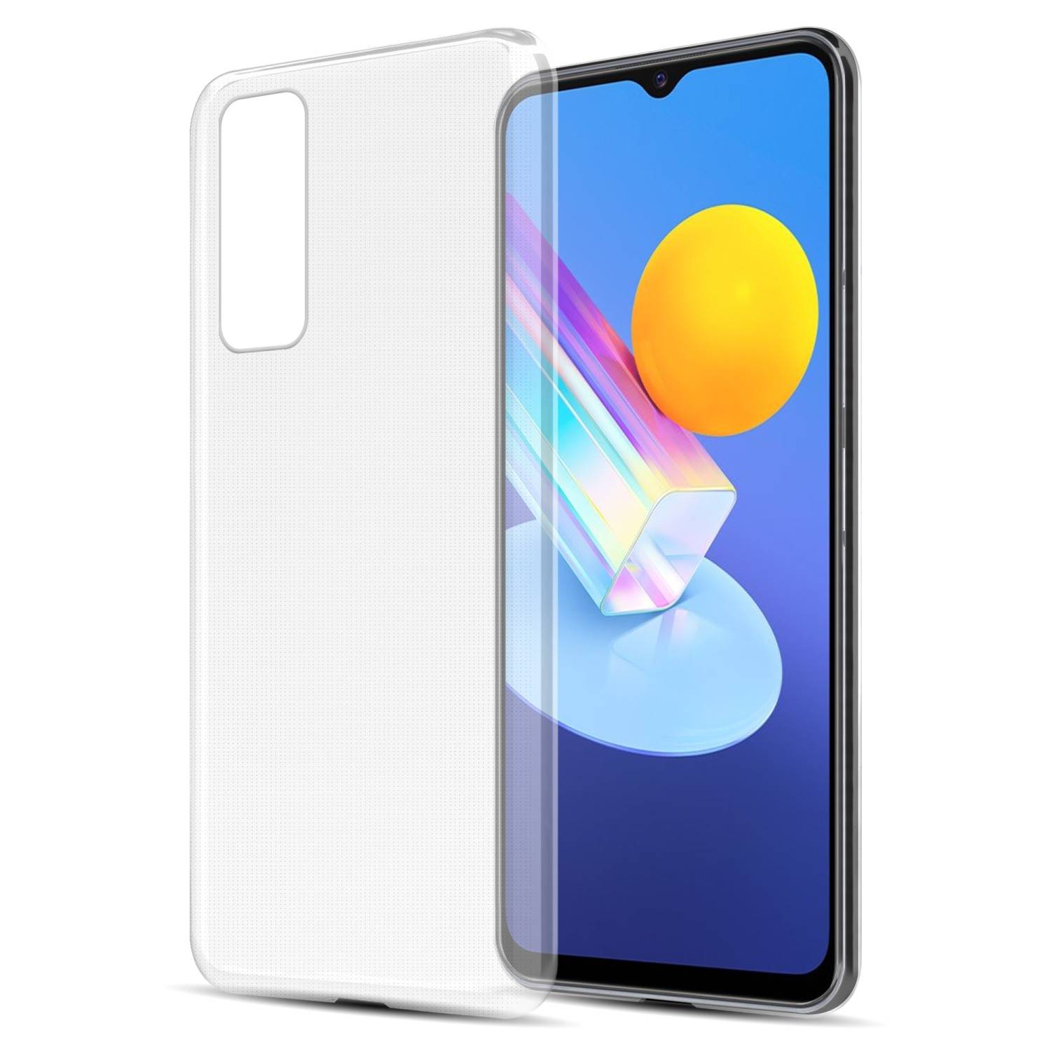 Cadorabo Hülle für Vivo Y52 5G / Y72 5G Schutz Hülle in Transparent Schutzhülle TPU Silikon Cover Etui Case