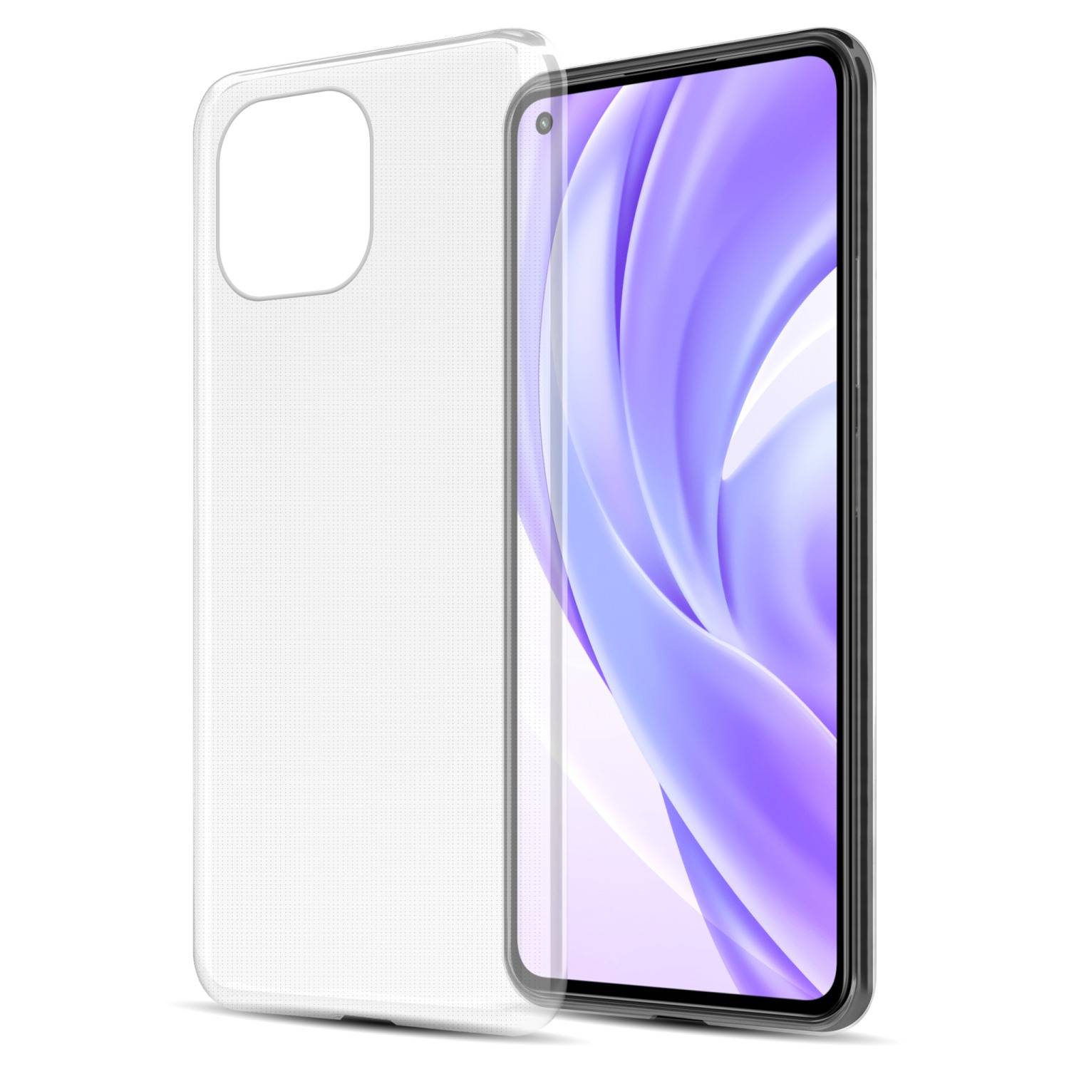 Cadorabo Hülle für Xiaomi Mi 11 LITE (4G / 5G) / 11 LITE NE Schutz Hülle in Transparent Schutzhülle TPU Silikon Cover