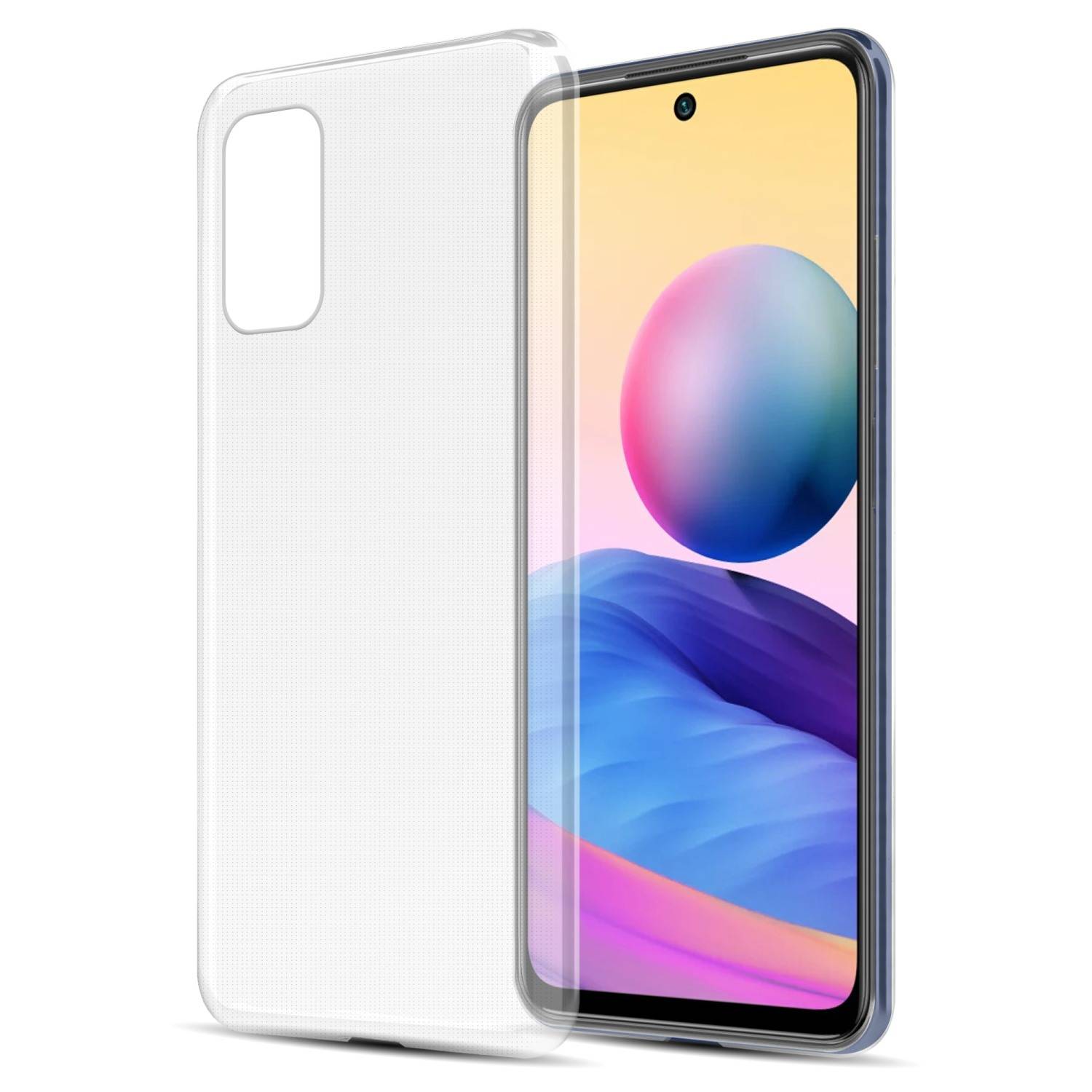 Cadorabo Hülle für Xiaomi RedMi NOTE 10 5G / POCO M3 PRO 5G Schutz Hülle in Transparent Schutzhülle TPU Silikon Cover