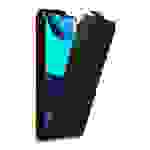Cadorabo Hülle für Motorola MOTO E20 / E30 / E40 Schutz Hülle in Schwarz Flip Etui Handyhülle Case Cover