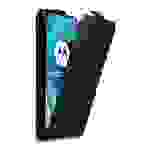 Cadorabo Hülle für Motorola MOTO G71 5G Schutz Hülle in Schwarz Flip Etui Handyhülle Case Cover