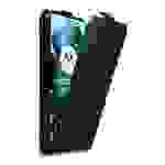 Cadorabo Hülle für Motorola MOTO G200 5G Schutz Hülle in Schwarz Flip Etui Handyhülle Case Cover