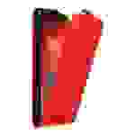 Cadorabo Hülle für OnePlus Nord 2 5G Schutz Hülle in Rot Flip Etui Handyhülle Case Cover