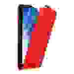 Cadorabo Hülle für Samsung Galaxy S22 PLUS Schutz Hülle in Rot Flip Etui Handyhülle Case Cover