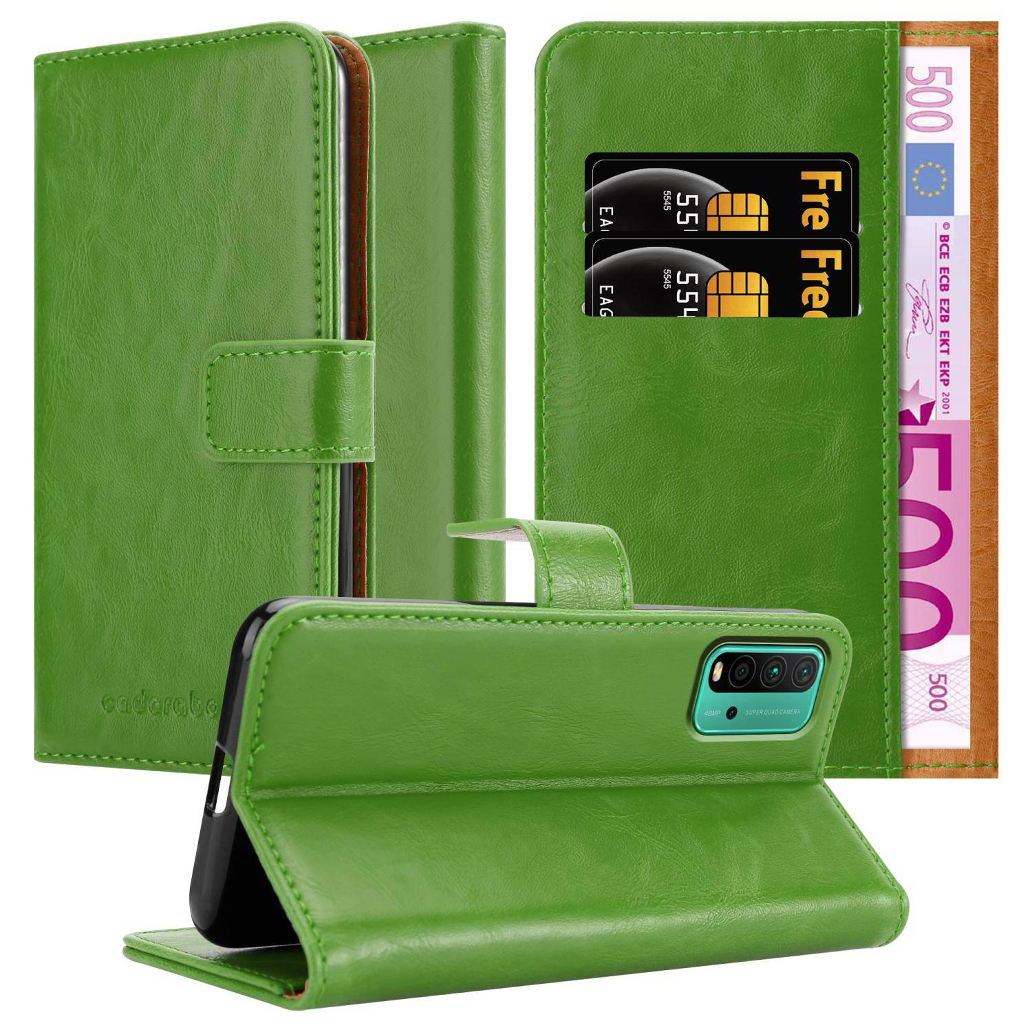 Cadorabo Hülle für Xiaomi RedMi 9T / POCO M3 Schutzhülle in Grün Handyhülle Book Tasche Case Etui Luxury