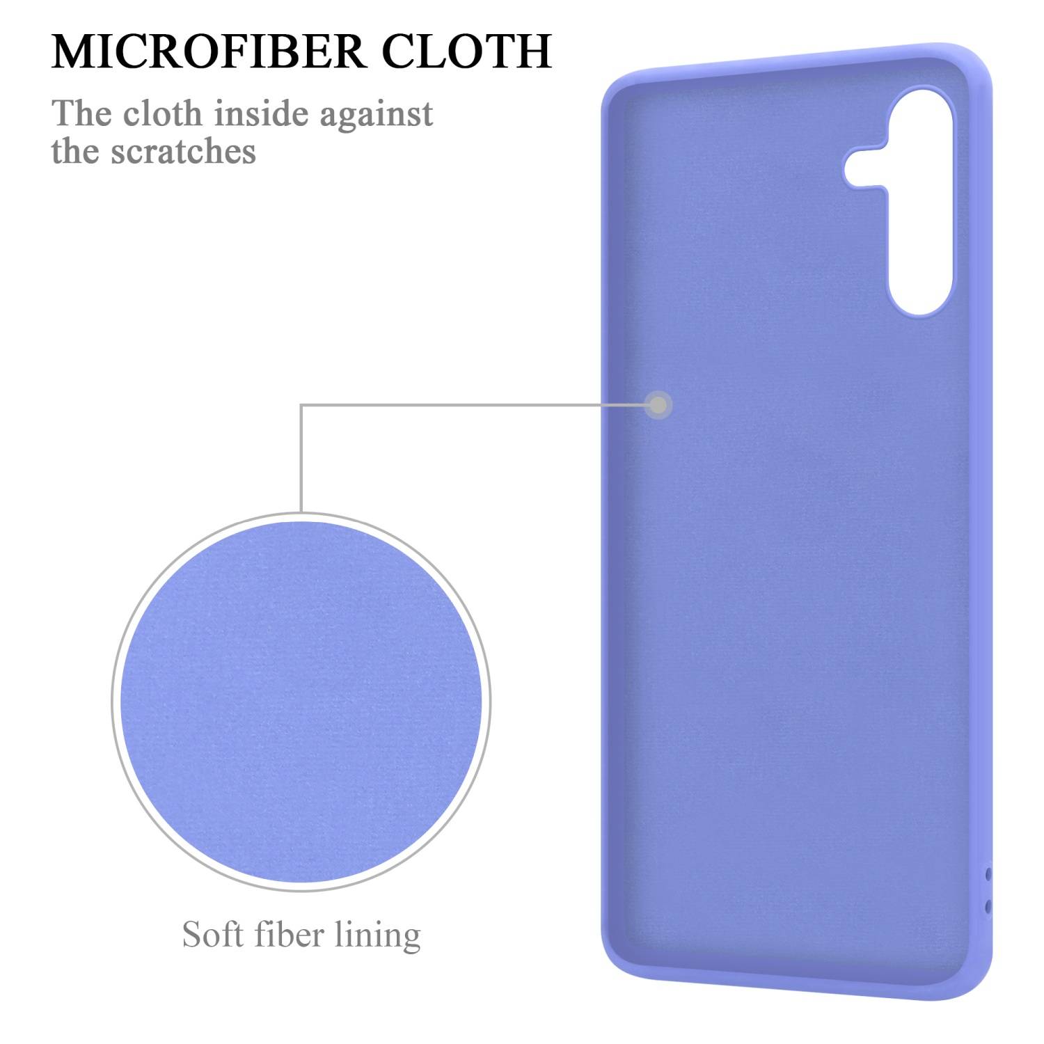 Cadorabo Hülle für Samsung Galaxy A13 5G Schutz Hülle in Lila Handyhülle TPU Etui Case Cover