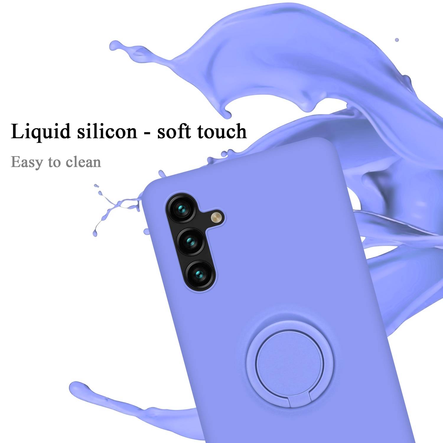 Cadorabo Hülle für Samsung Galaxy A13 5G Schutz Hülle in Lila Handyhülle TPU Etui Case Cover