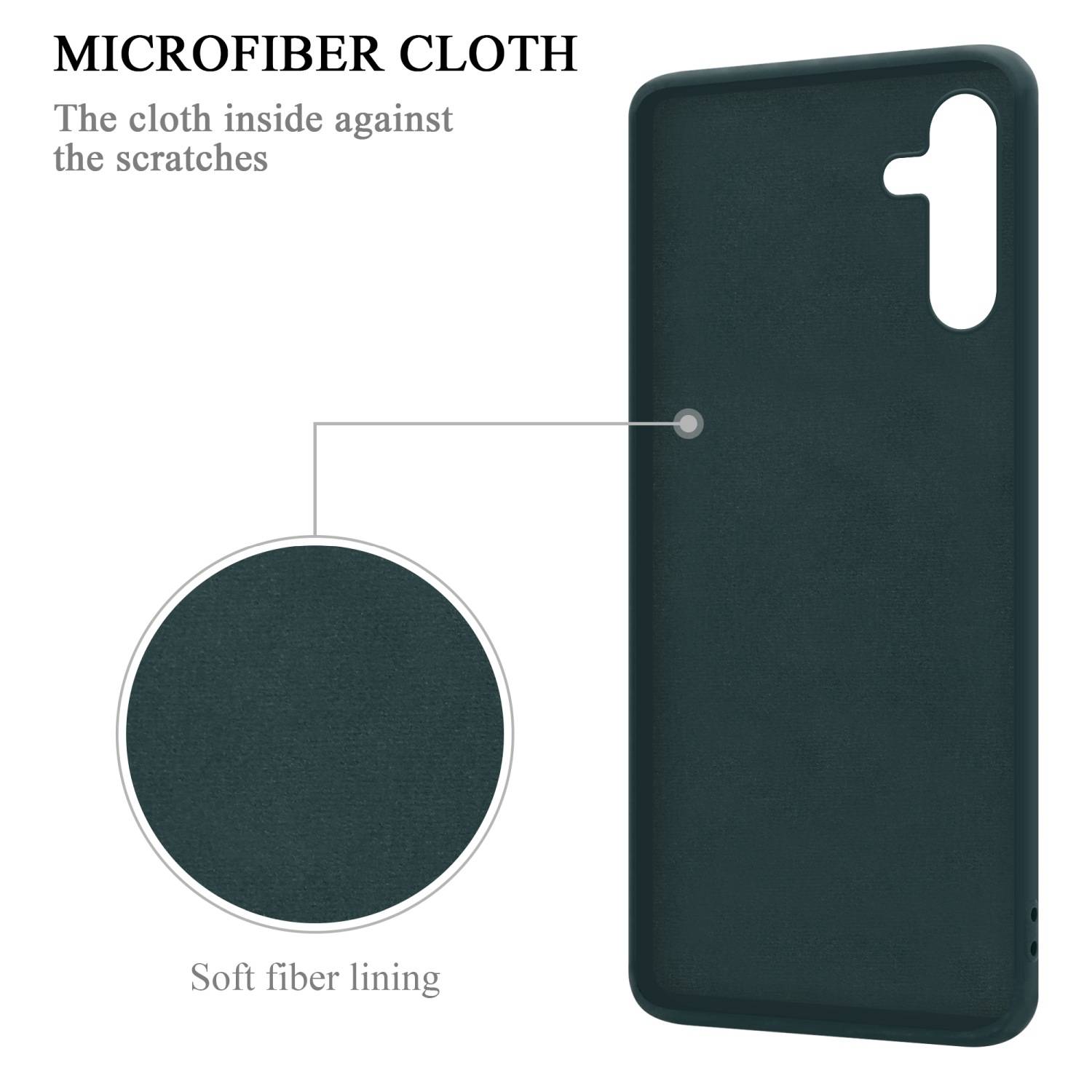 Cadorabo Hülle für Samsung Galaxy A13 5G Schutz Hülle in Grün Handyhülle TPU Etui Case Cover