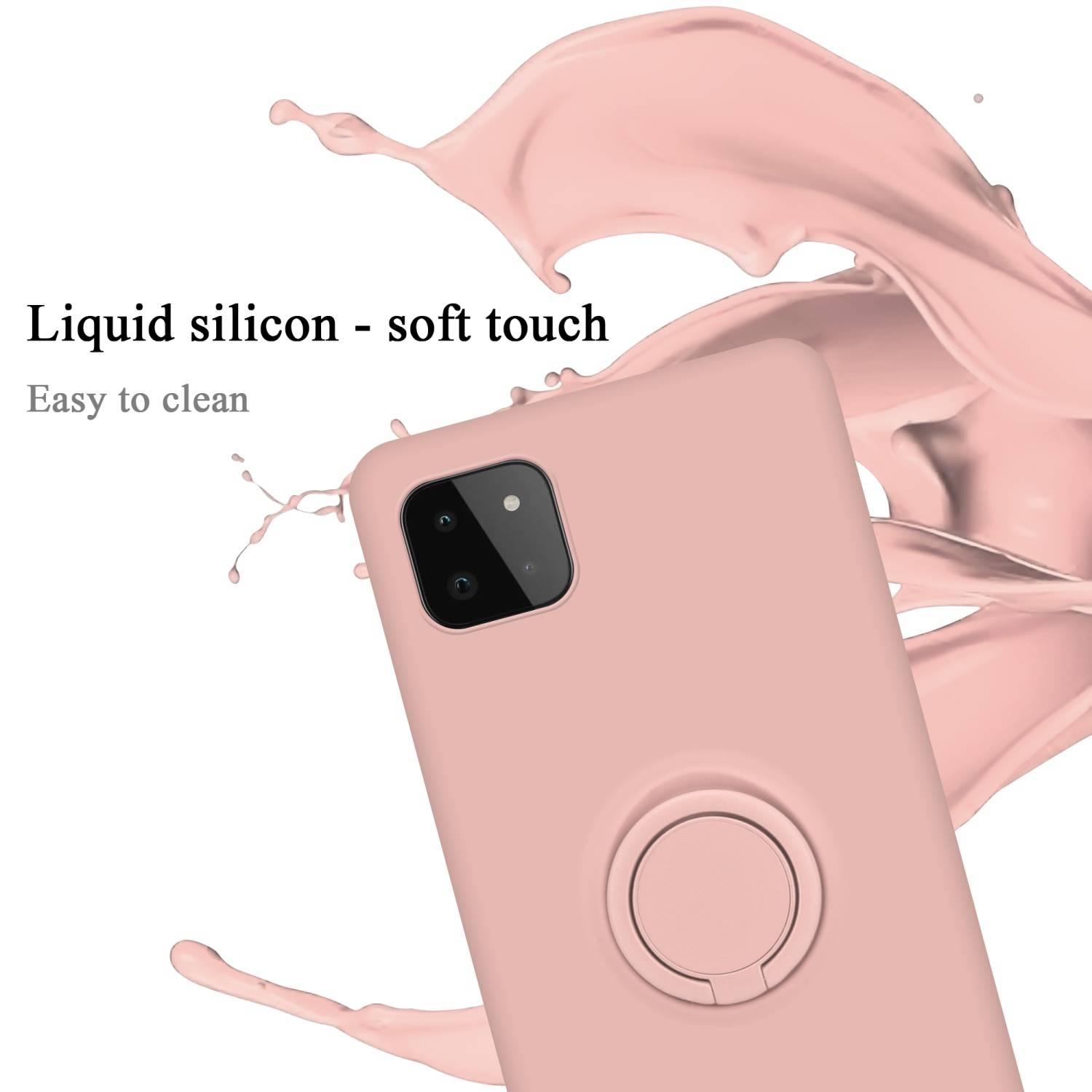 Cadorabo Hülle für Samsung Galaxy A22 5G Schutz Hülle in Rosa Handyhülle TPU Etui Case Cover