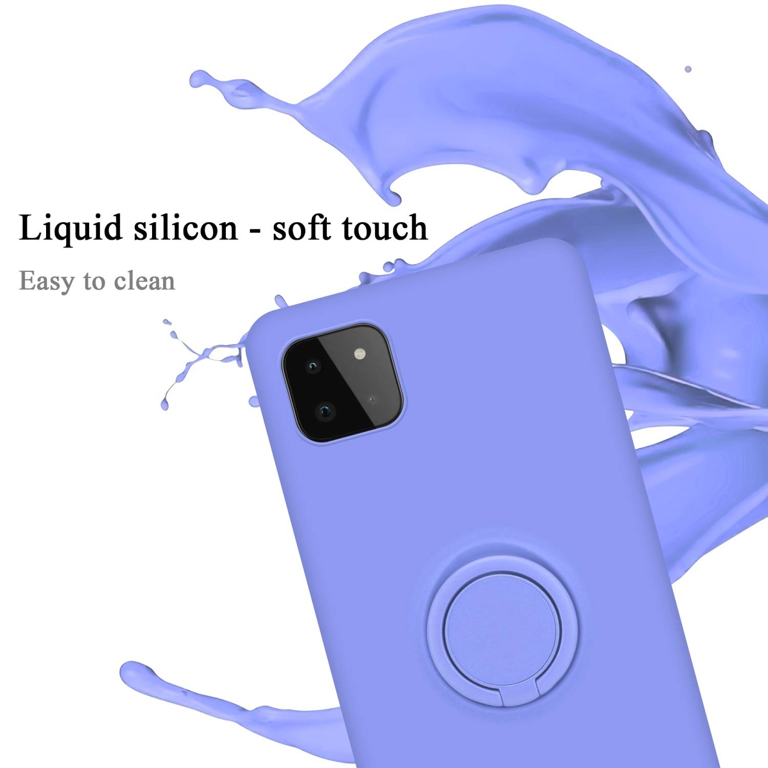 Cadorabo Hülle für Samsung Galaxy A22 5G Schutz Hülle in Lila Handyhülle TPU Etui Case Cover