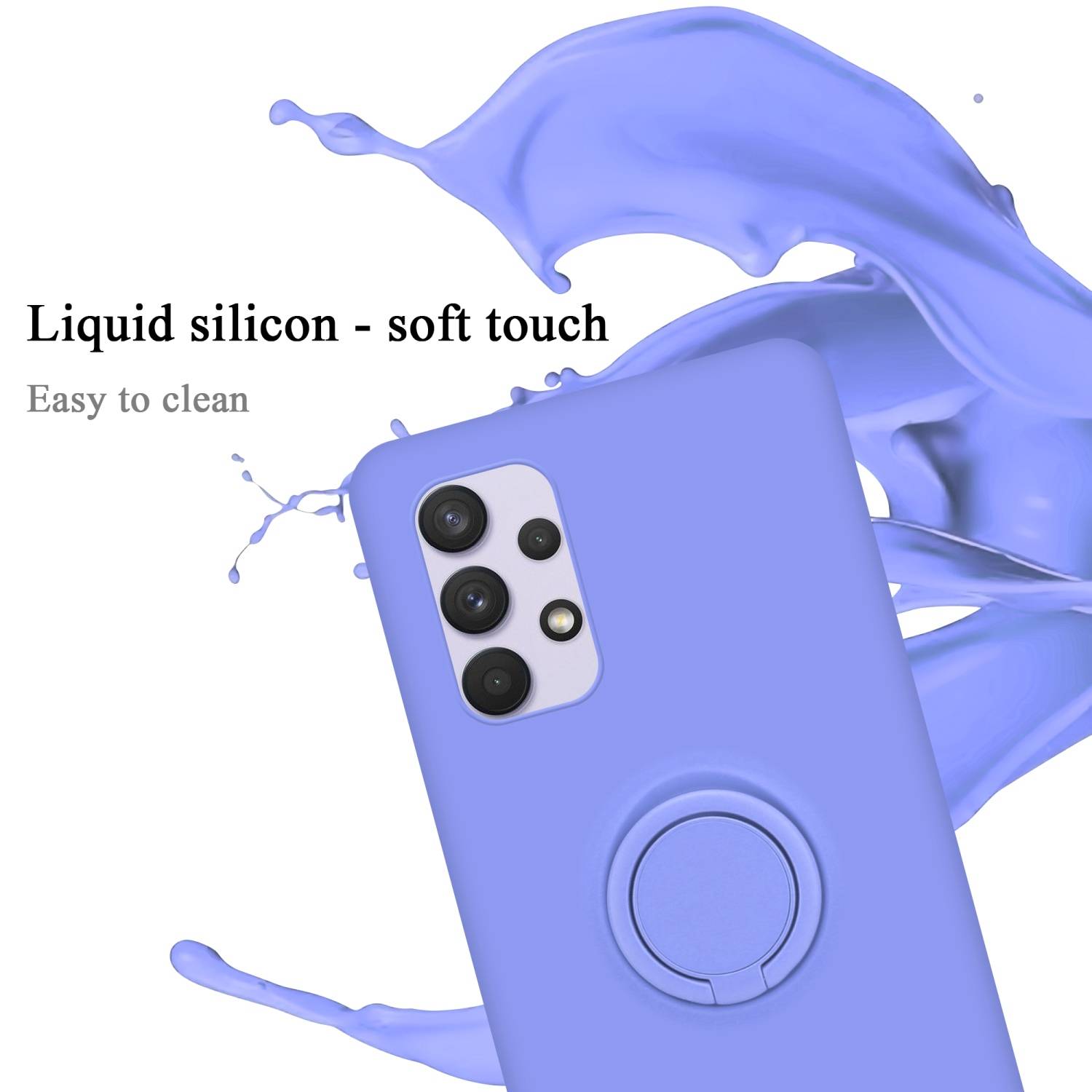 Cadorabo Hülle für Samsung Galaxy A33 5G Schutz Hülle in Lila Handyhülle TPU Etui Case Cover