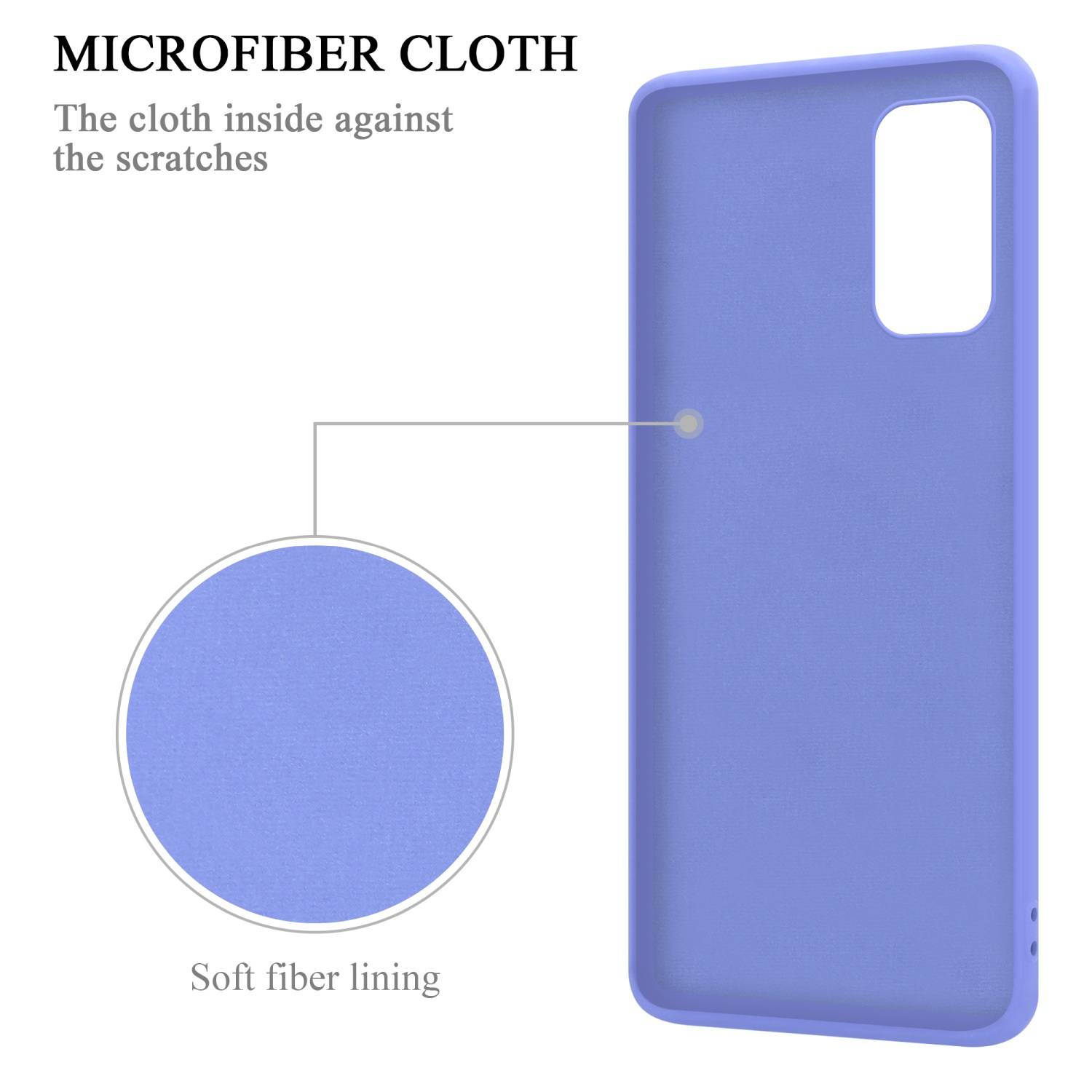 Cadorabo Hülle für Samsung Galaxy A33 5G Schutz Hülle in Lila Handyhülle TPU Etui Case Cover