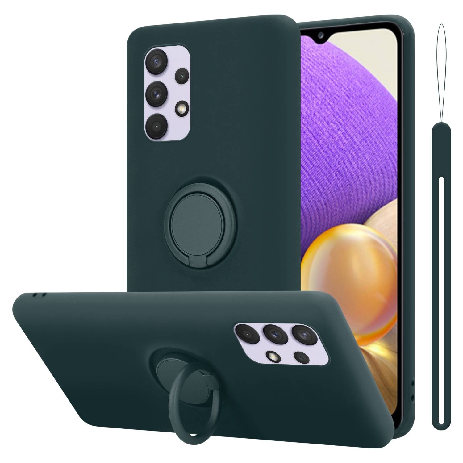 Cadorabo Hülle für Samsung Galaxy A33 5G Schutz Hülle in Grün Handyhülle TPU Etui Case Cover