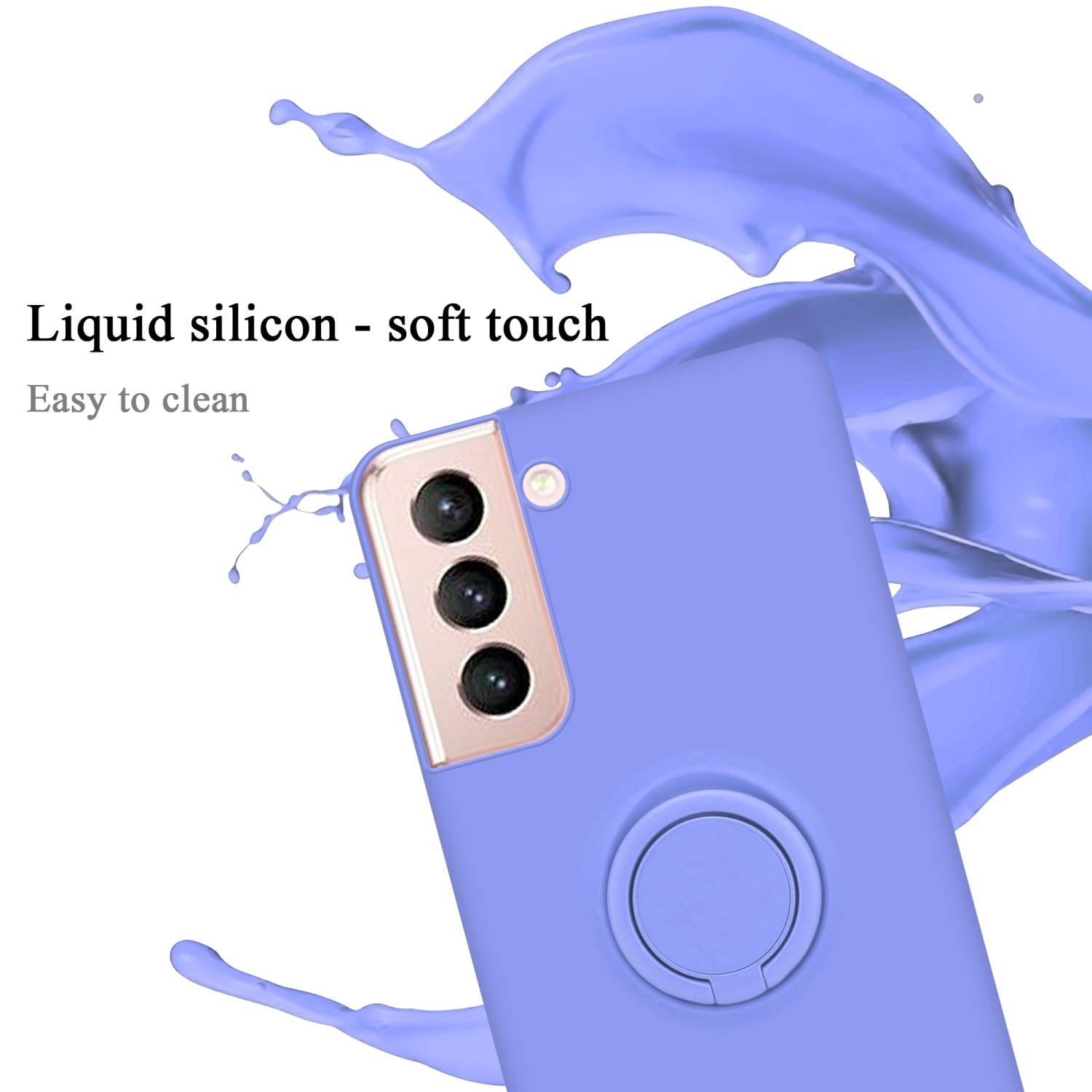 Cadorabo Hülle für Samsung Galaxy S22 Schutz Hülle in Lila Handyhülle TPU Etui Case Cover