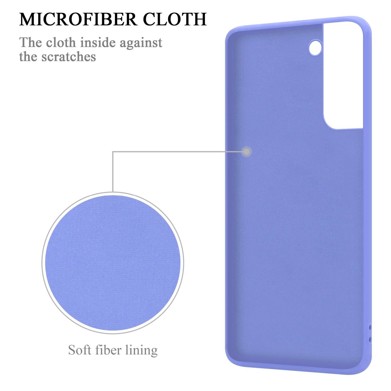 Cadorabo Hülle für Samsung Galaxy S22 Schutz Hülle in Lila Handyhülle TPU Etui Case Cover