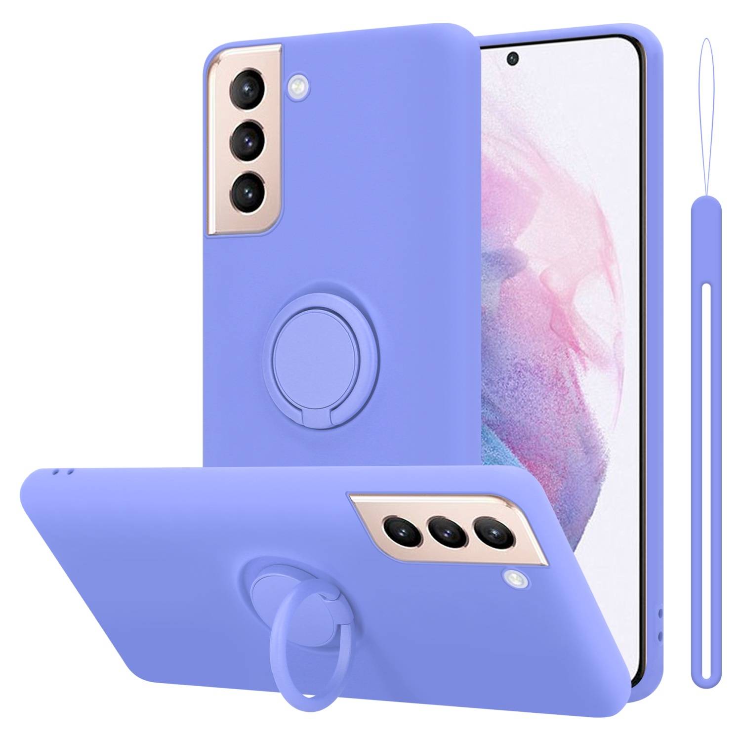 Cadorabo Hülle für Samsung Galaxy S22 PLUS Schutz Hülle in Lila Handyhülle TPU Etui Case Cover