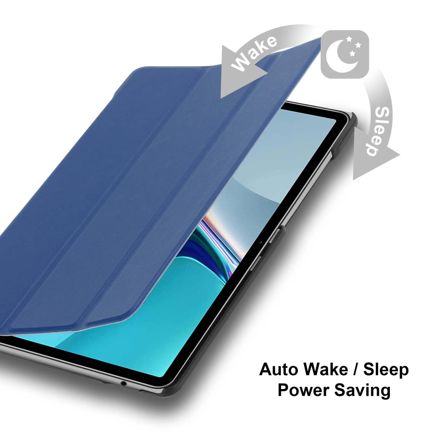 Cadorabo Schutzhülle für Huawei MatePad 11 (10.95 Zoll) Tablet Hülle in Blau Etui Case Cover Tasche Auto Wake up