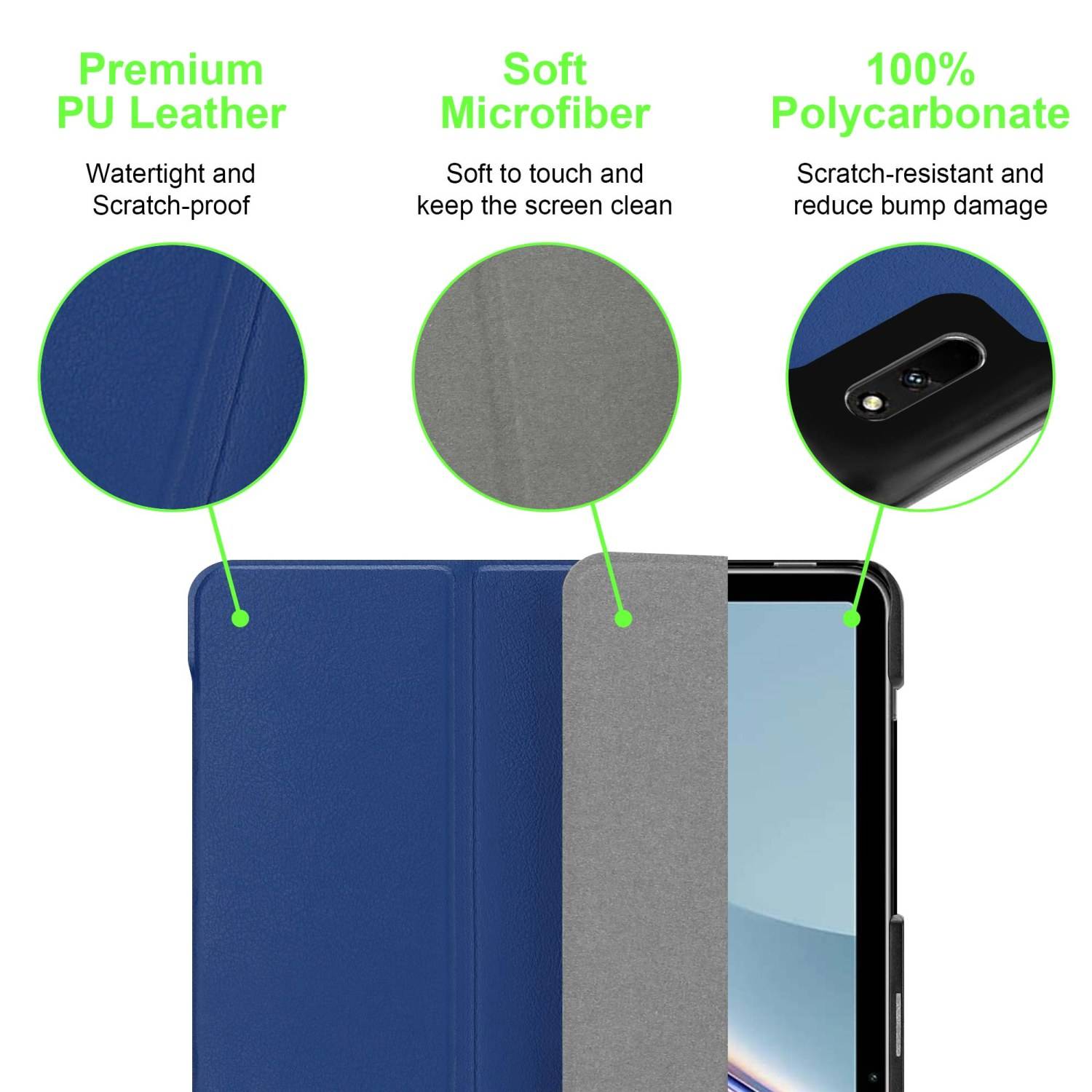 Cadorabo Schutzhülle für Huawei MatePad 11 (10.95 Zoll) Tablet Hülle in Blau Etui Case Cover Tasche Auto Wake up