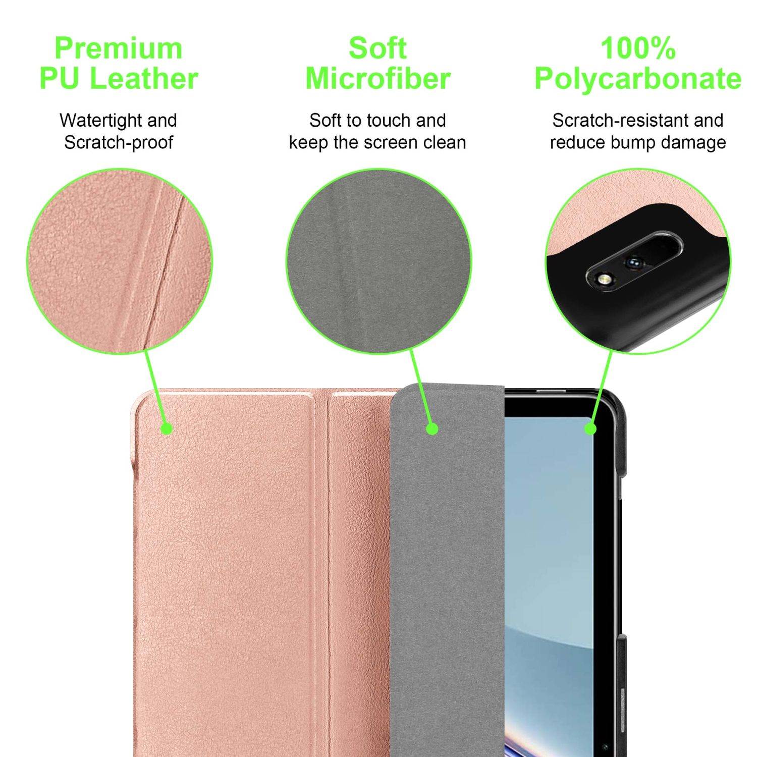 Cadorabo Schutzhülle für Huawei MatePad 11 (10.95 Zoll) Tablet Hülle in Rosa Etui Case Cover Tasche Auto Wake up
