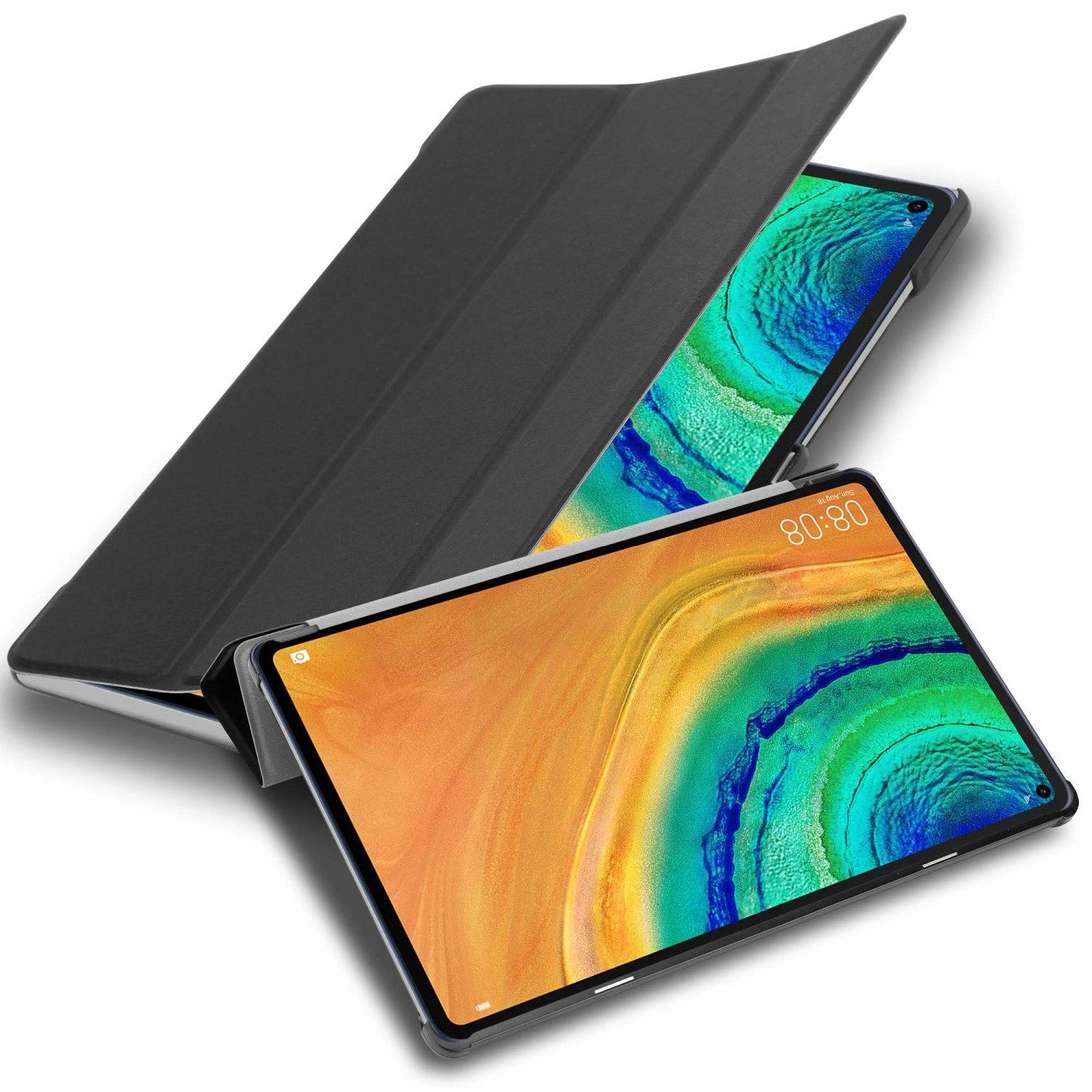Cadorabo Schutzhülle für Huawei MatePad PRO (10.8 Zoll) Tablet Hülle in Schwarz Etui Case Cover Tasche Auto Wake up