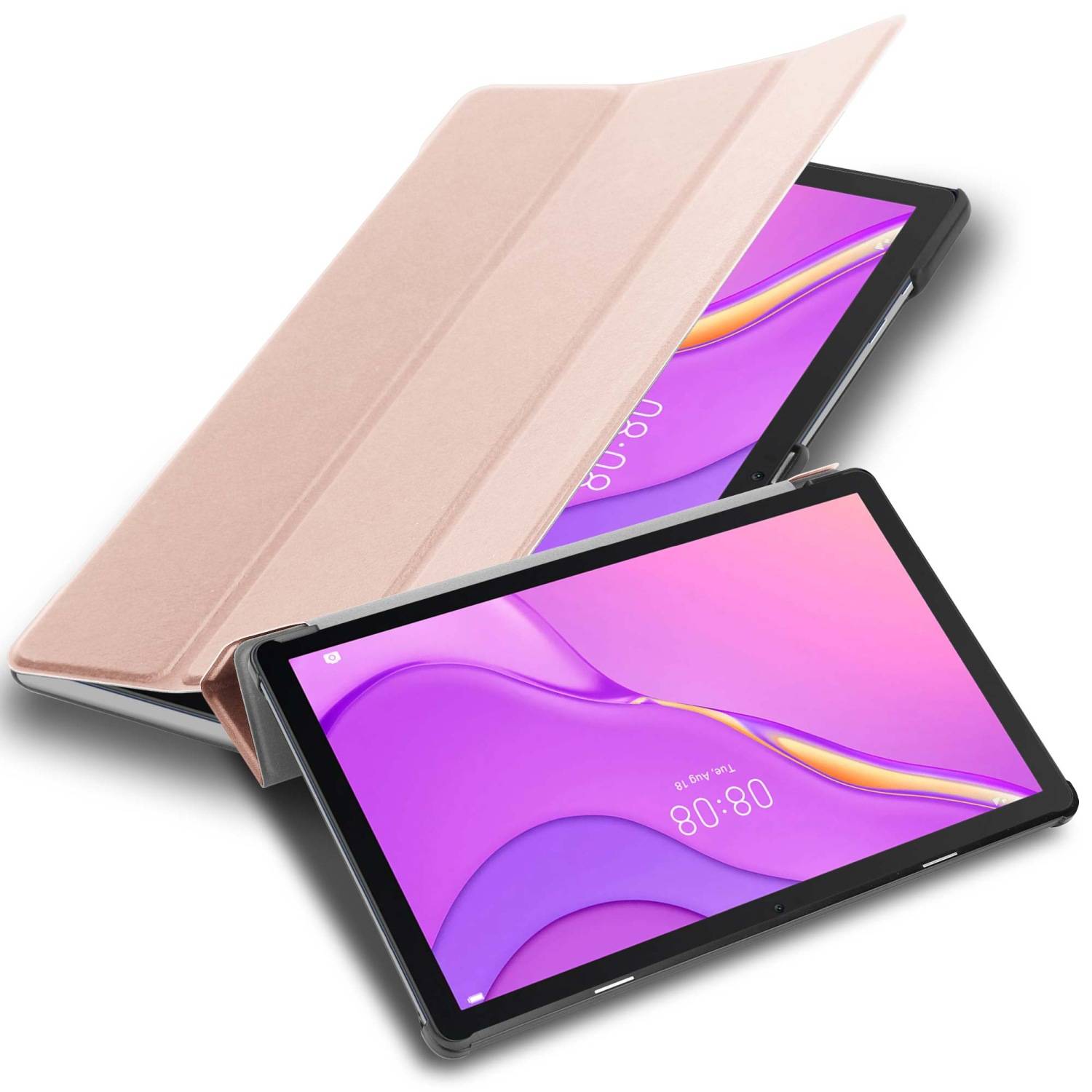 Cadorabo Hülle für Huawei MatePad T 10 (9.7 Zoll) / T 10s (10.1 Zoll) Tablet Hülle in Rosa Schutzhülle Etui Case Tasche
