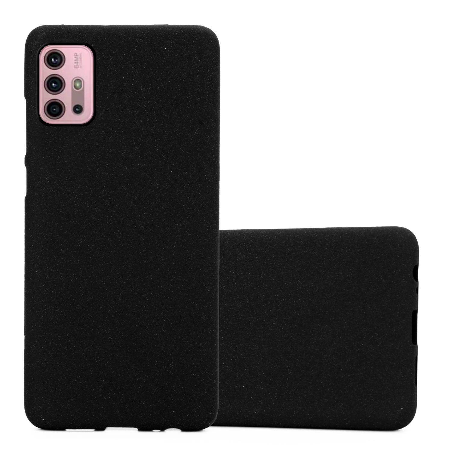 Cadorabo Schutzhülle für Motorola MOTO G10 / G30 Hülle in Schwarz Handyhülle TPU Etui Cover Case