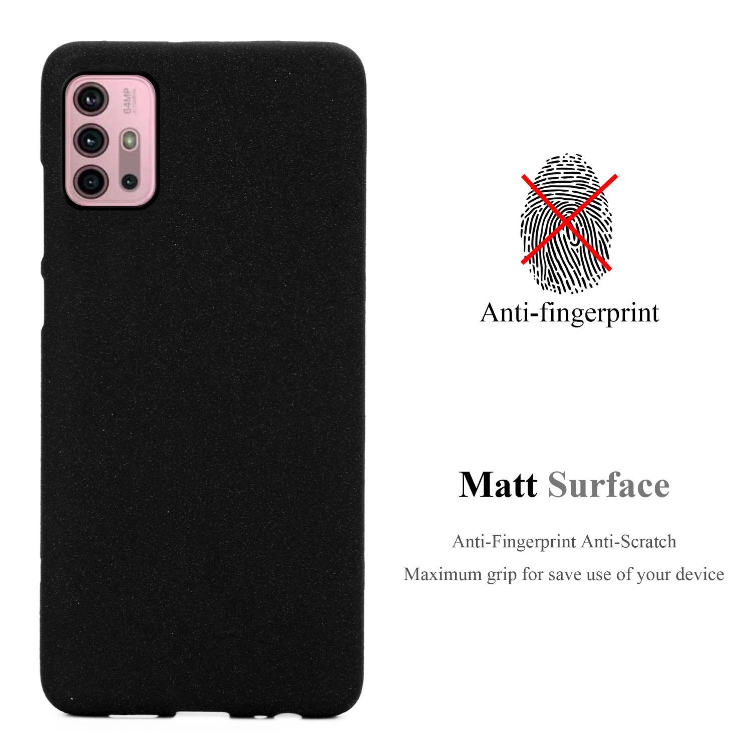 Cadorabo Schutzhülle für Motorola MOTO G10 / G30 Hülle in Schwarz Handyhülle TPU Etui Cover Case