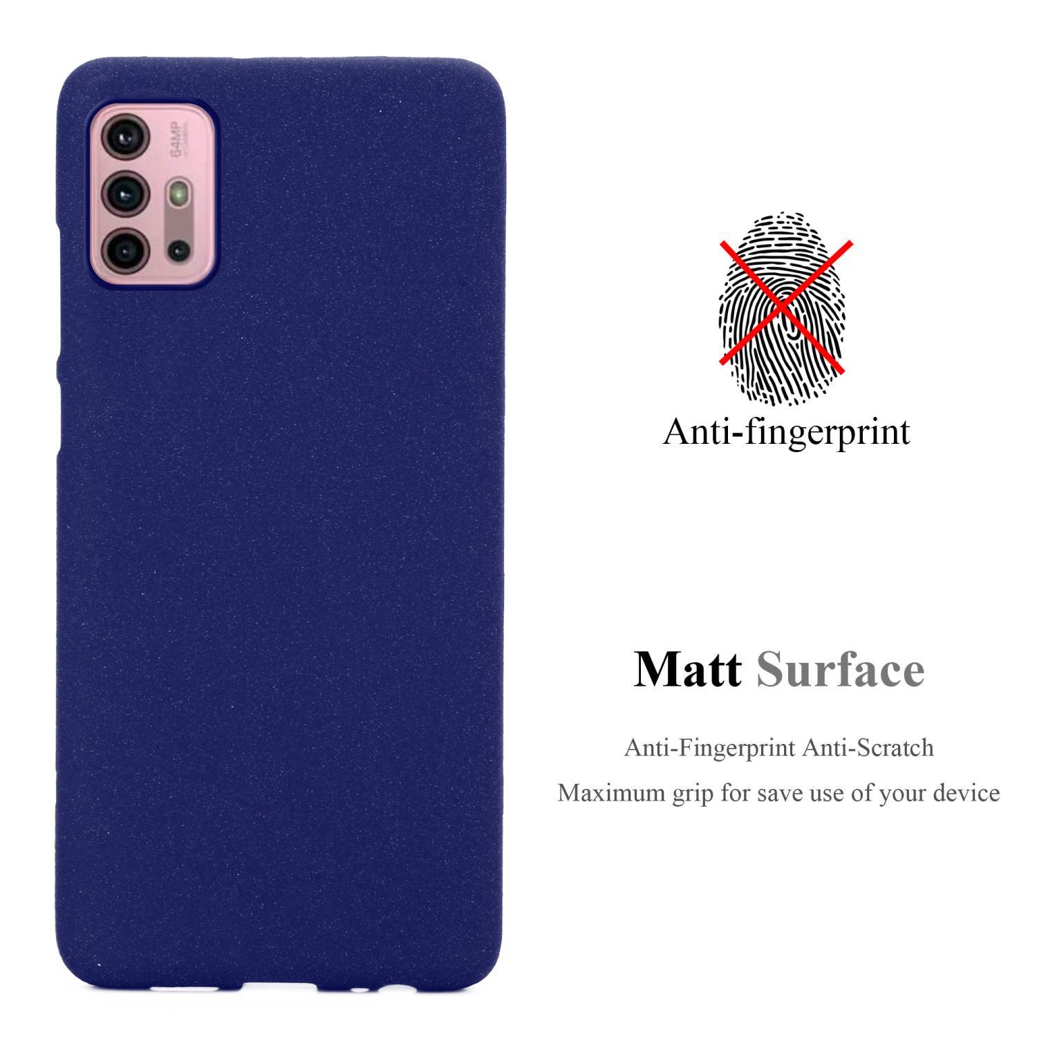 Cadorabo Schutzhülle für Motorola MOTO G10 / G30 Hülle in Blau Handyhülle TPU Etui Cover Case