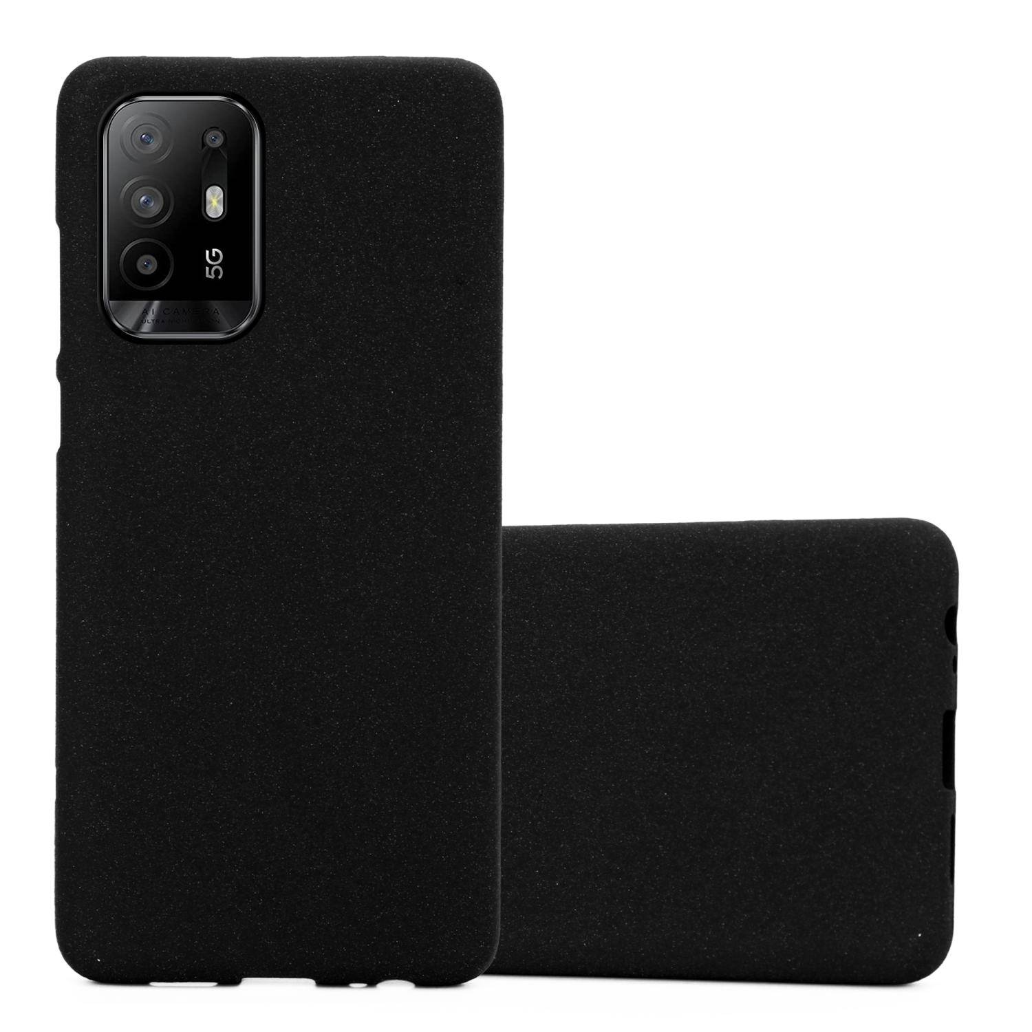 Cadorabo Schutzhülle für Oppo A94 5G Hülle in Schwarz Handyhülle TPU Etui Cover Case
